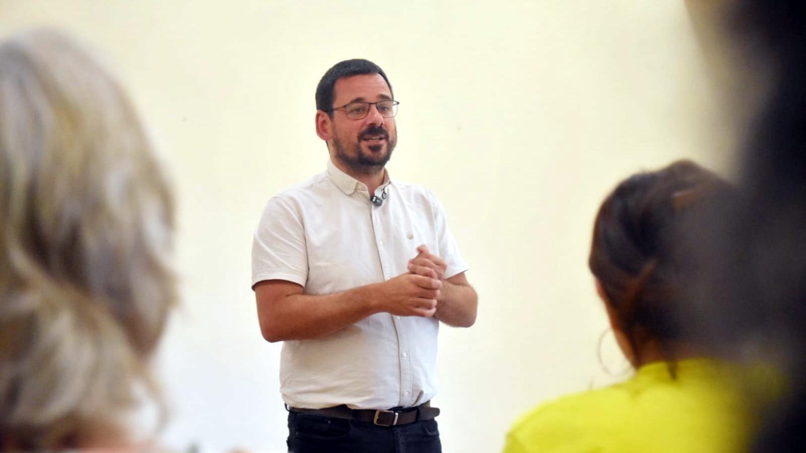 Lluc Salellas, at the CUP event