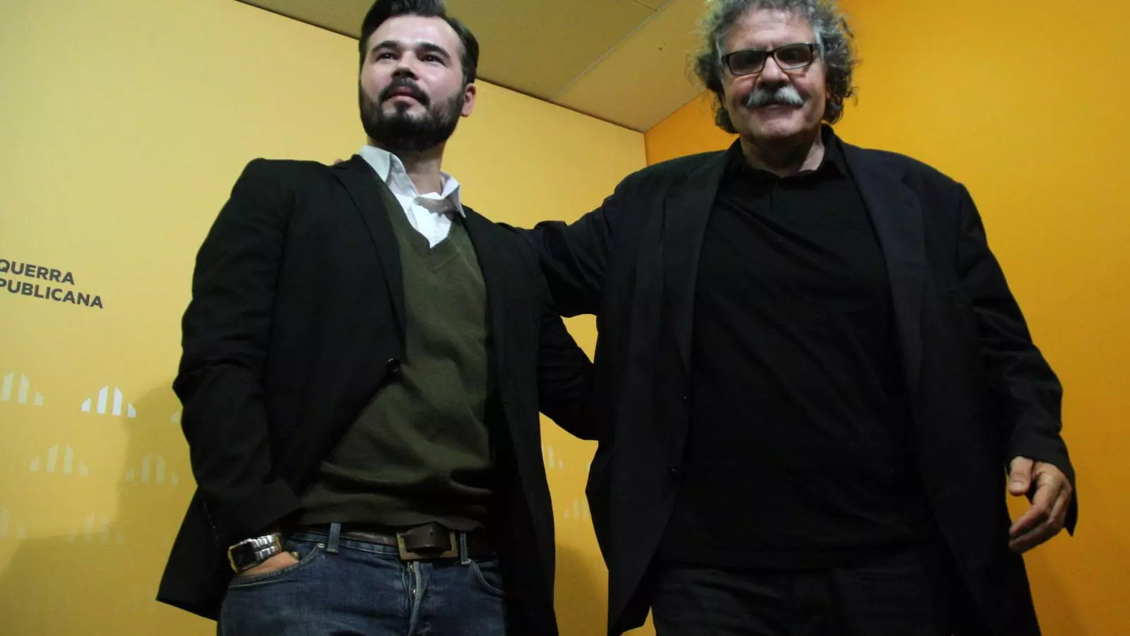 Gabriel Rufián i Joan Tardà, números 1 i 2 de la candidatura d'ERC a les eleccions del 20-D, aquest dissabte / ACN