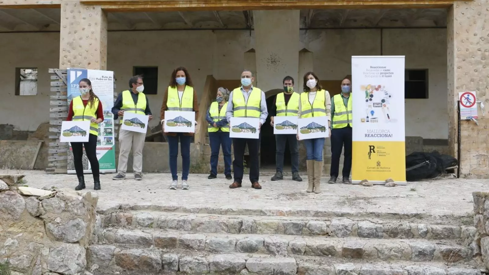 Inici de les obres al refugi de Galatzó./ CONSELL DE MALLORCA