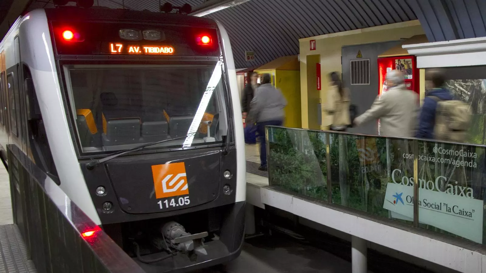 Un tren de la linia 7 dels FGC