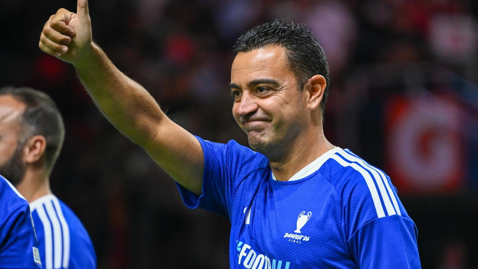 Xavi Hernández, in a photo from May, at the Ultimate Champions Legends Tournament