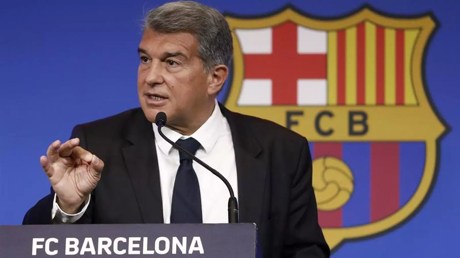 El president del Barça, Joan Laporta