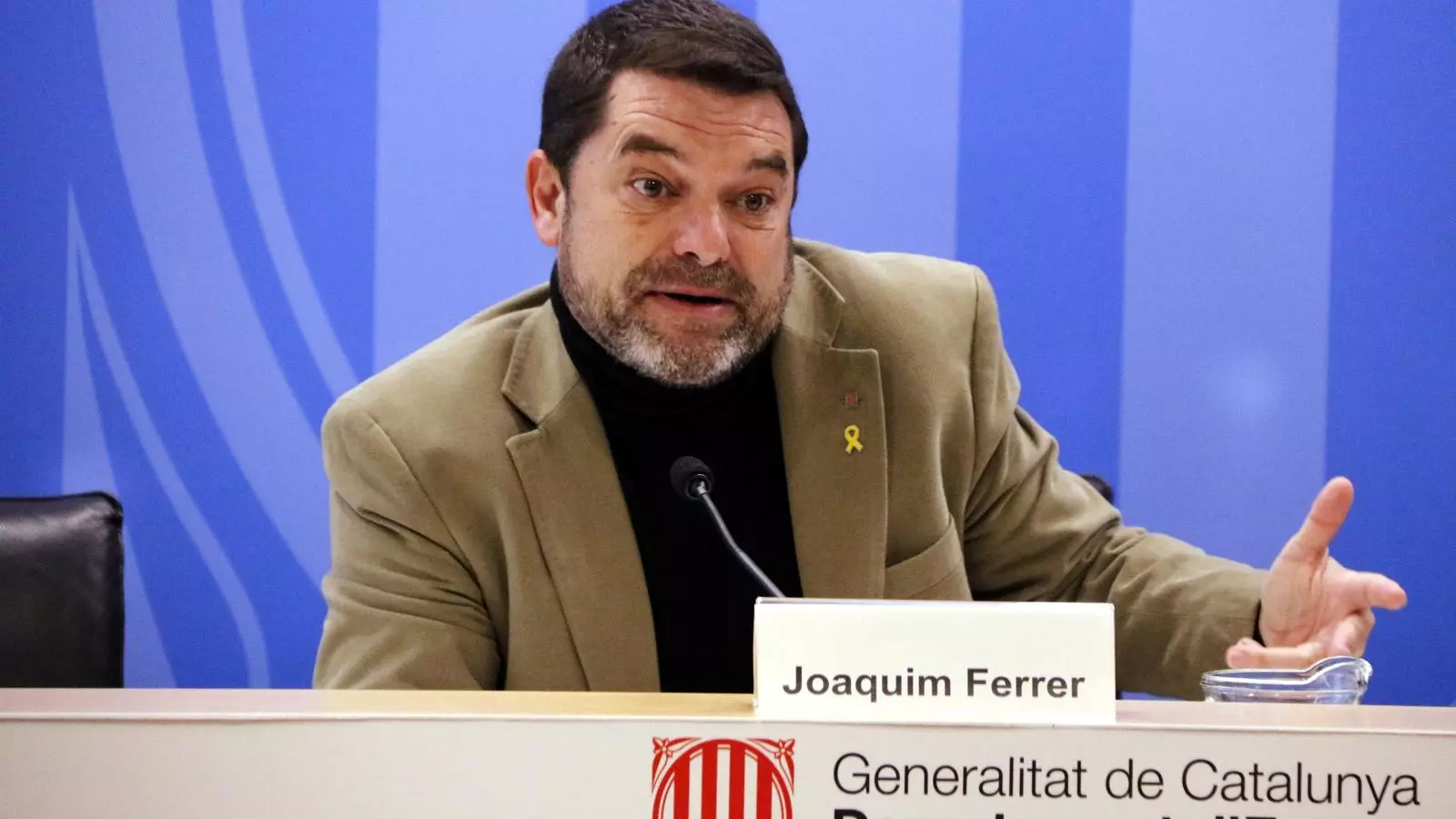 El secretari d'Empresa i Competitivitat, Joaquim Ferrer, ha presentat el balanç de l'Agència de Consum.