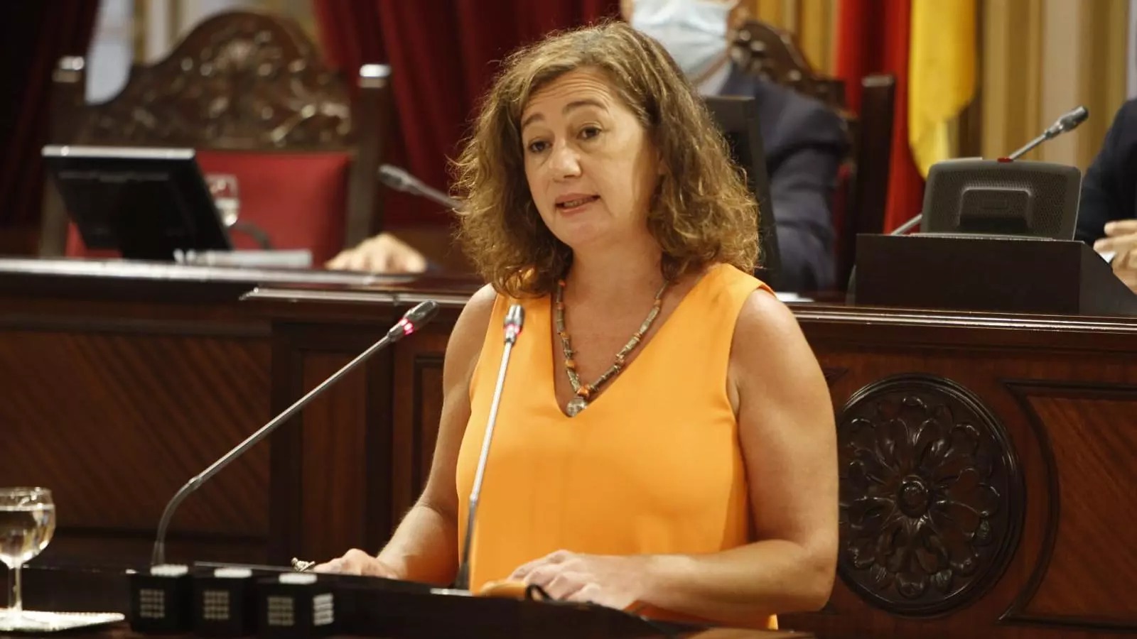La presidenta del Govern, Francina Armengol, durant el Debat de Política General.