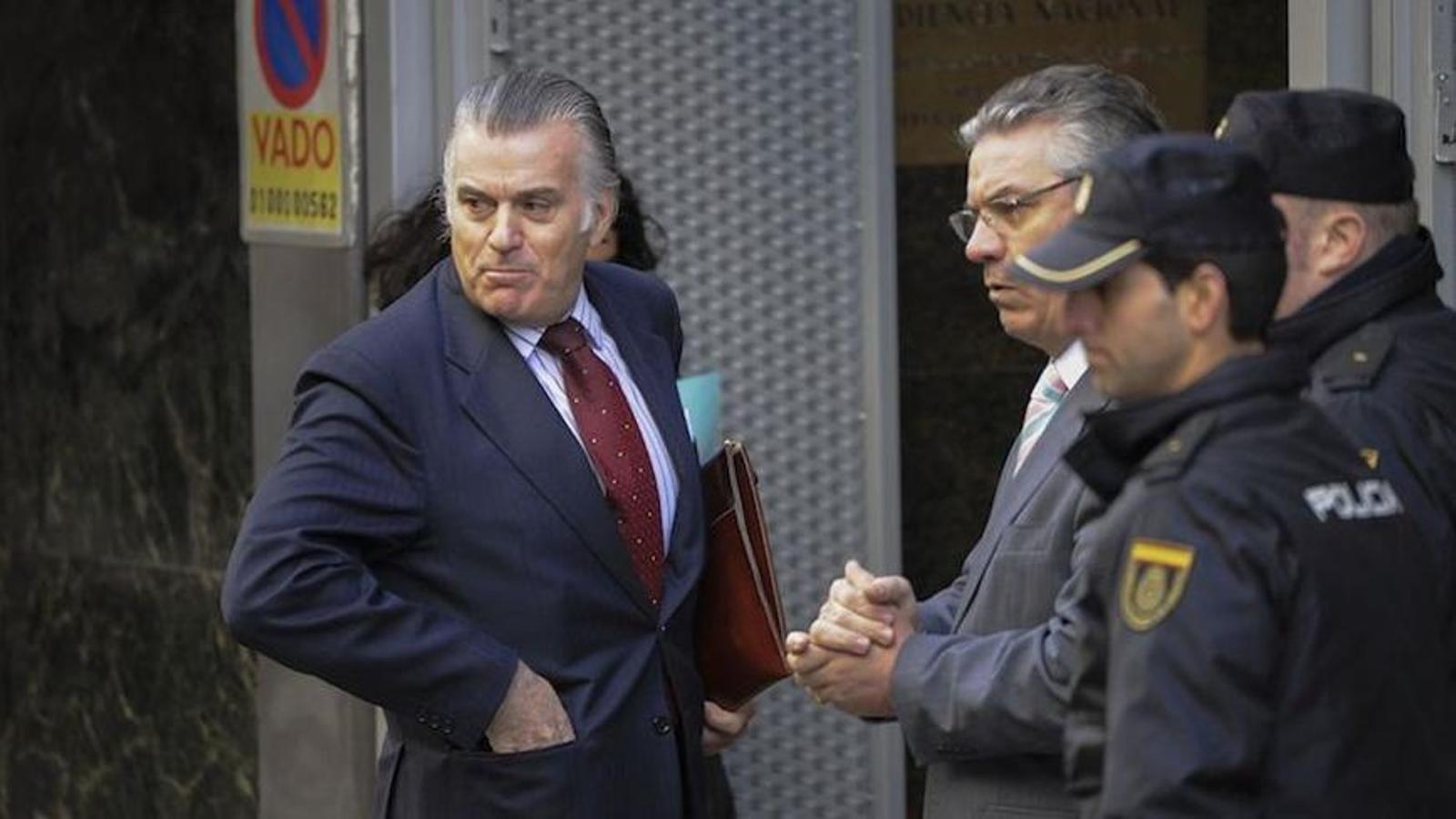 Luis Bárcenas arrives at the National Court / AFP