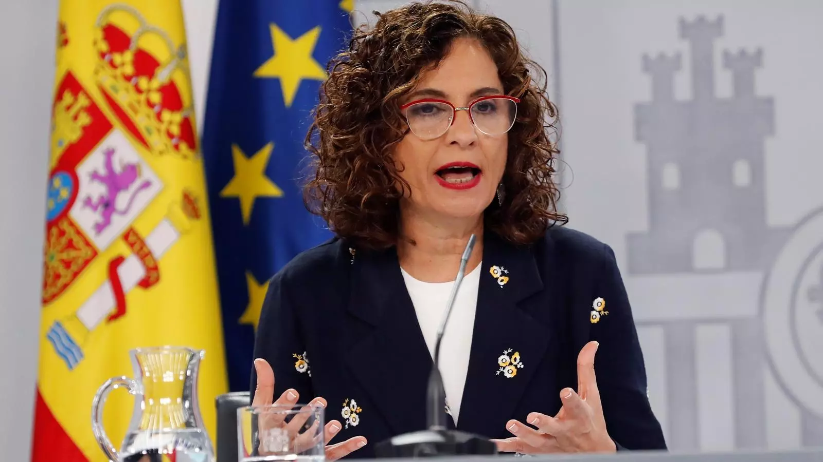 Maria Jesús Montero durant la roda de premsa posterior al consell de ministres