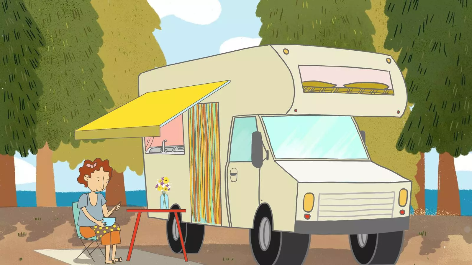 Les autocaravanes.