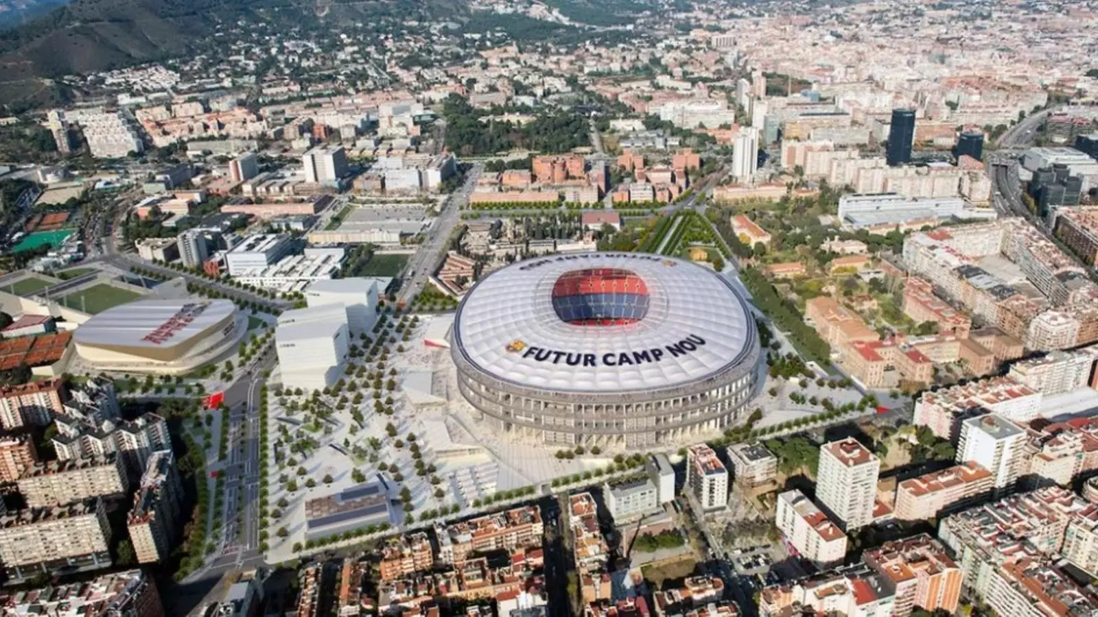 El projecte de l'Espai Barça un cop passat per la revisió de la junta de Joan Laporta.