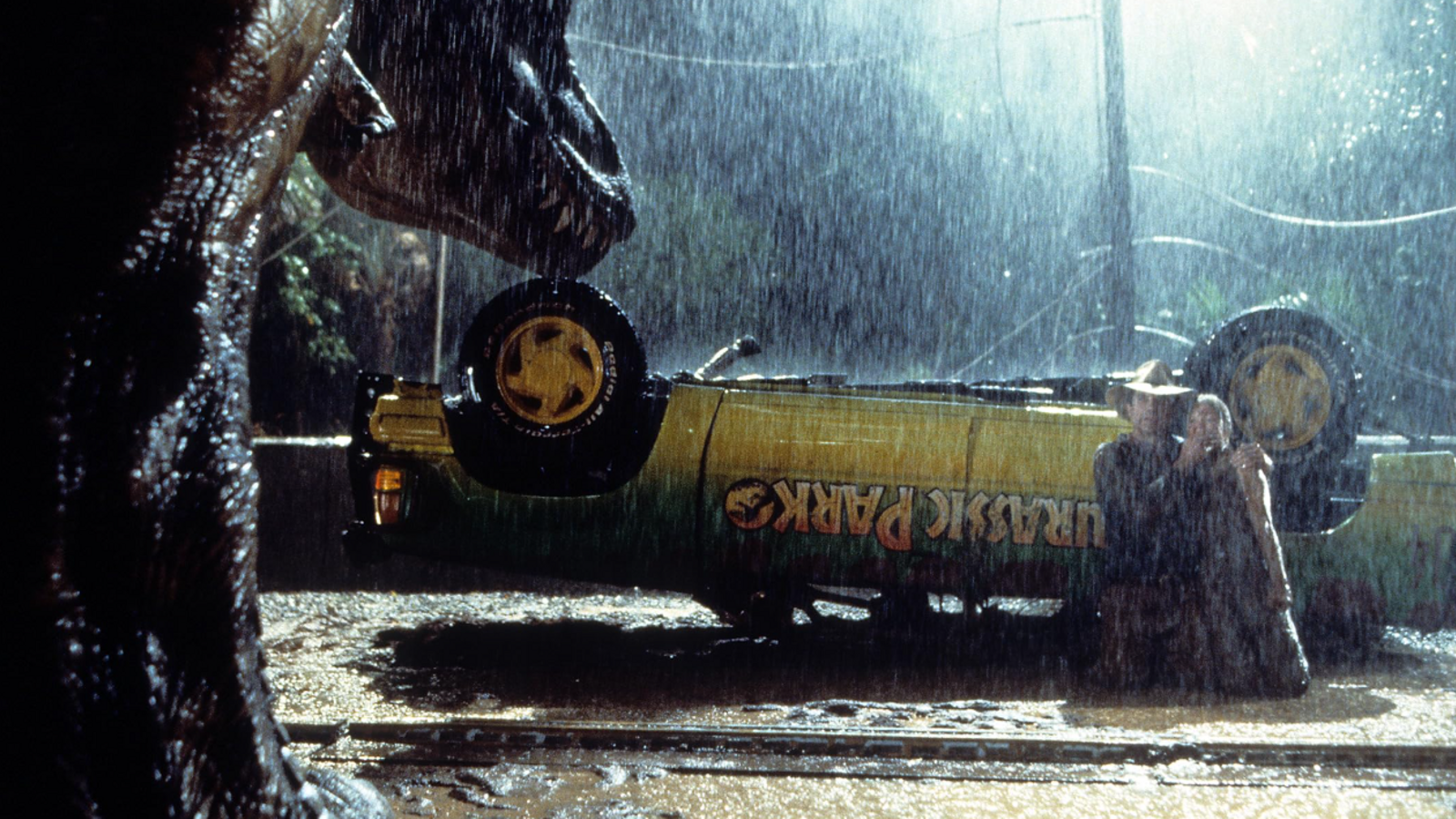 Una escena de 'Parque Jurásico'