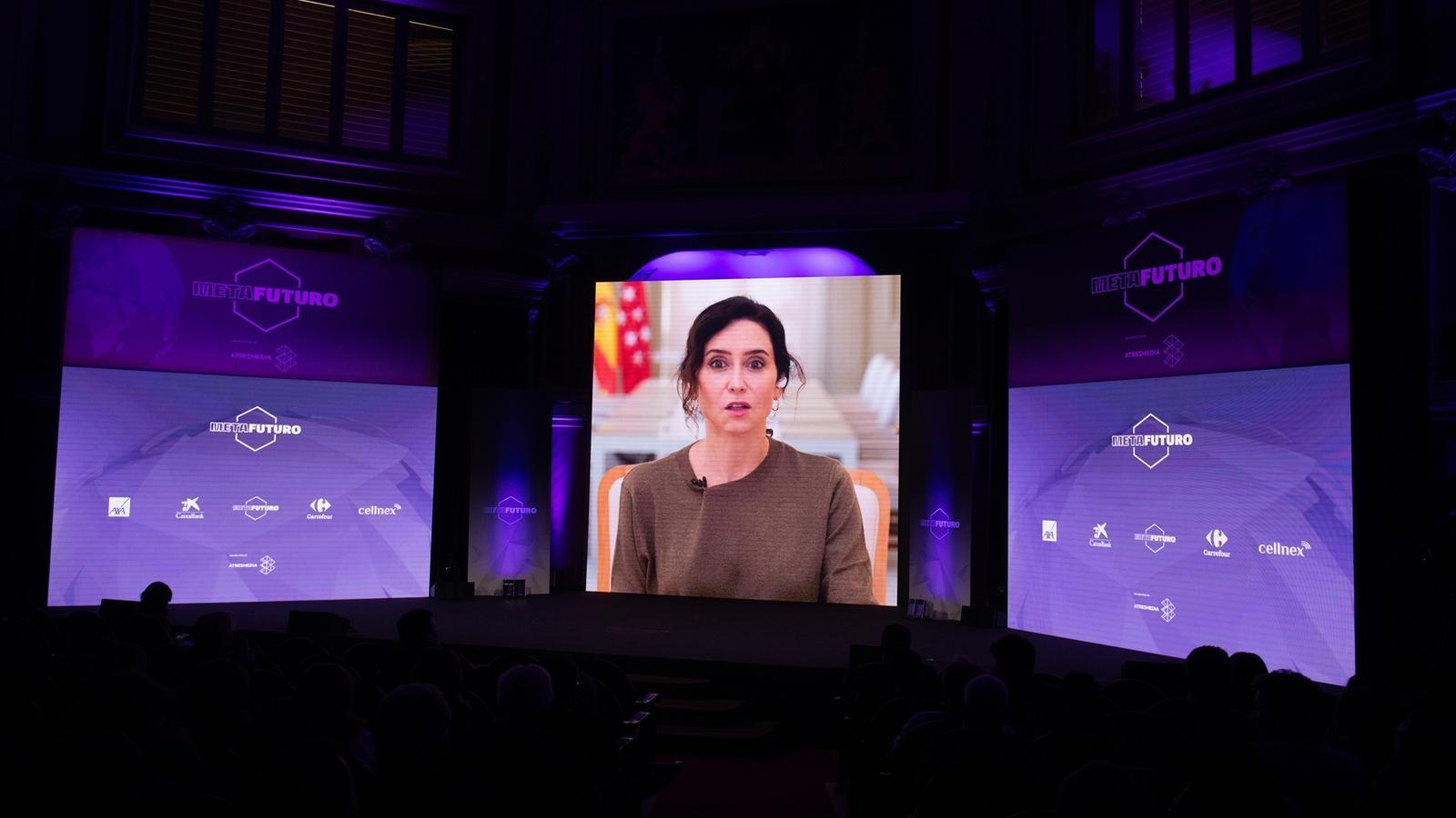 Isabel Díaz Ayuso, during her speech at the Metafuturo 2025 forum