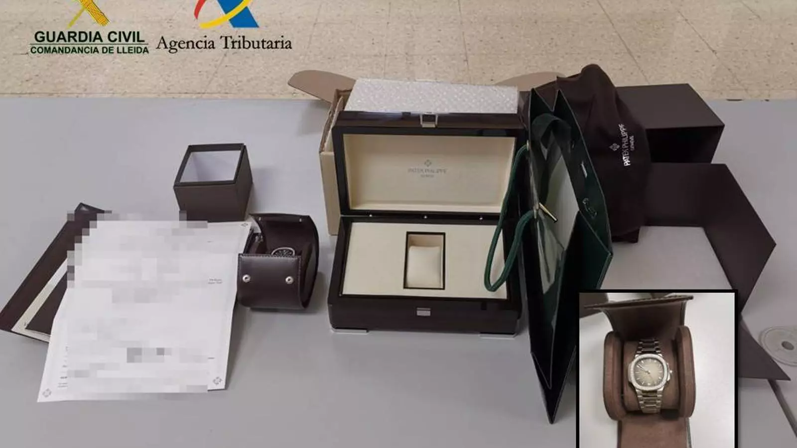 Enxampen un contrabandista amb un rellotge valorat en 28.000 euros