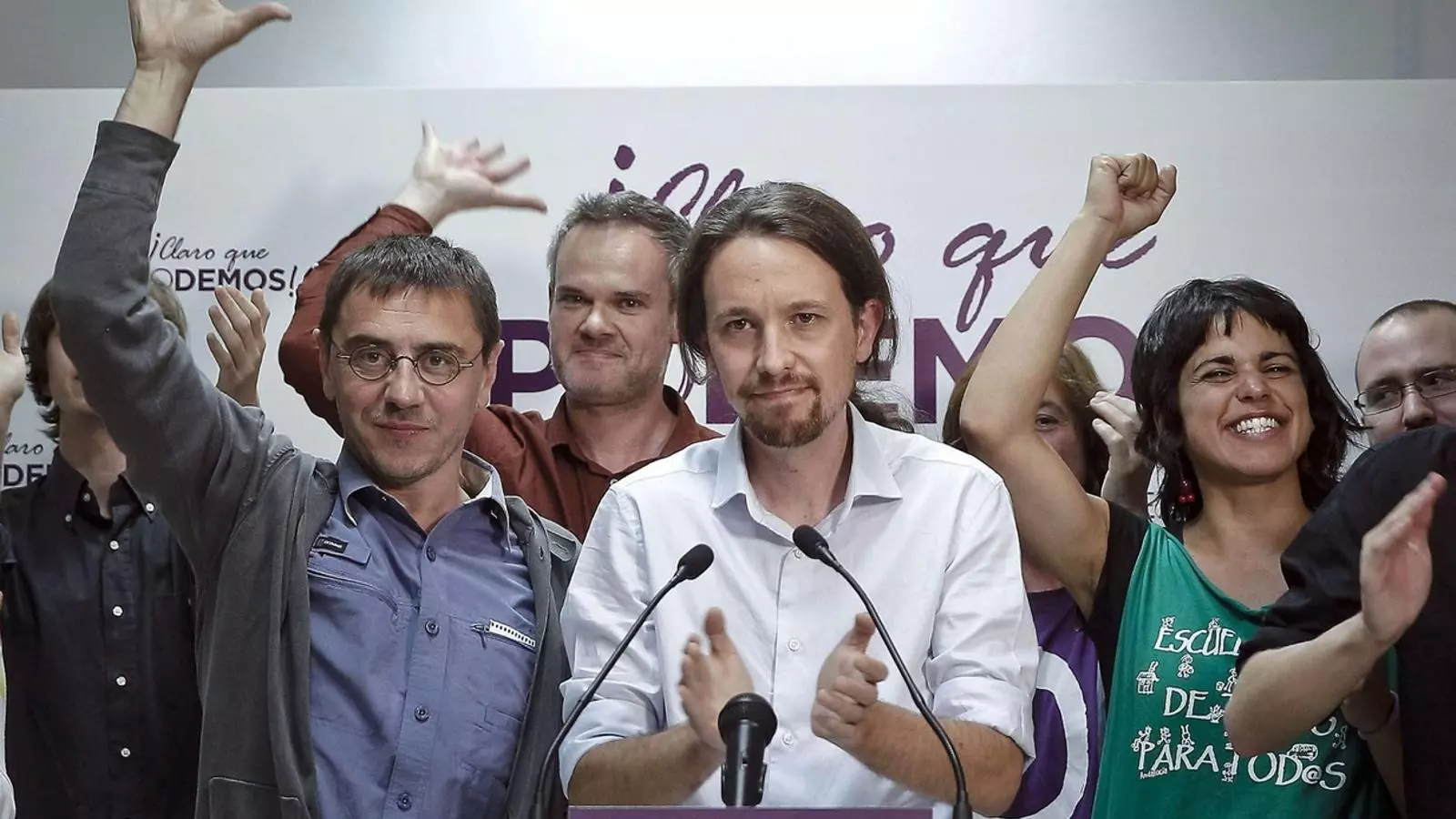 Els líders de Podem tenen una vareta màgica, com Harry Potter, d’on es veu que pot sortir de tot.