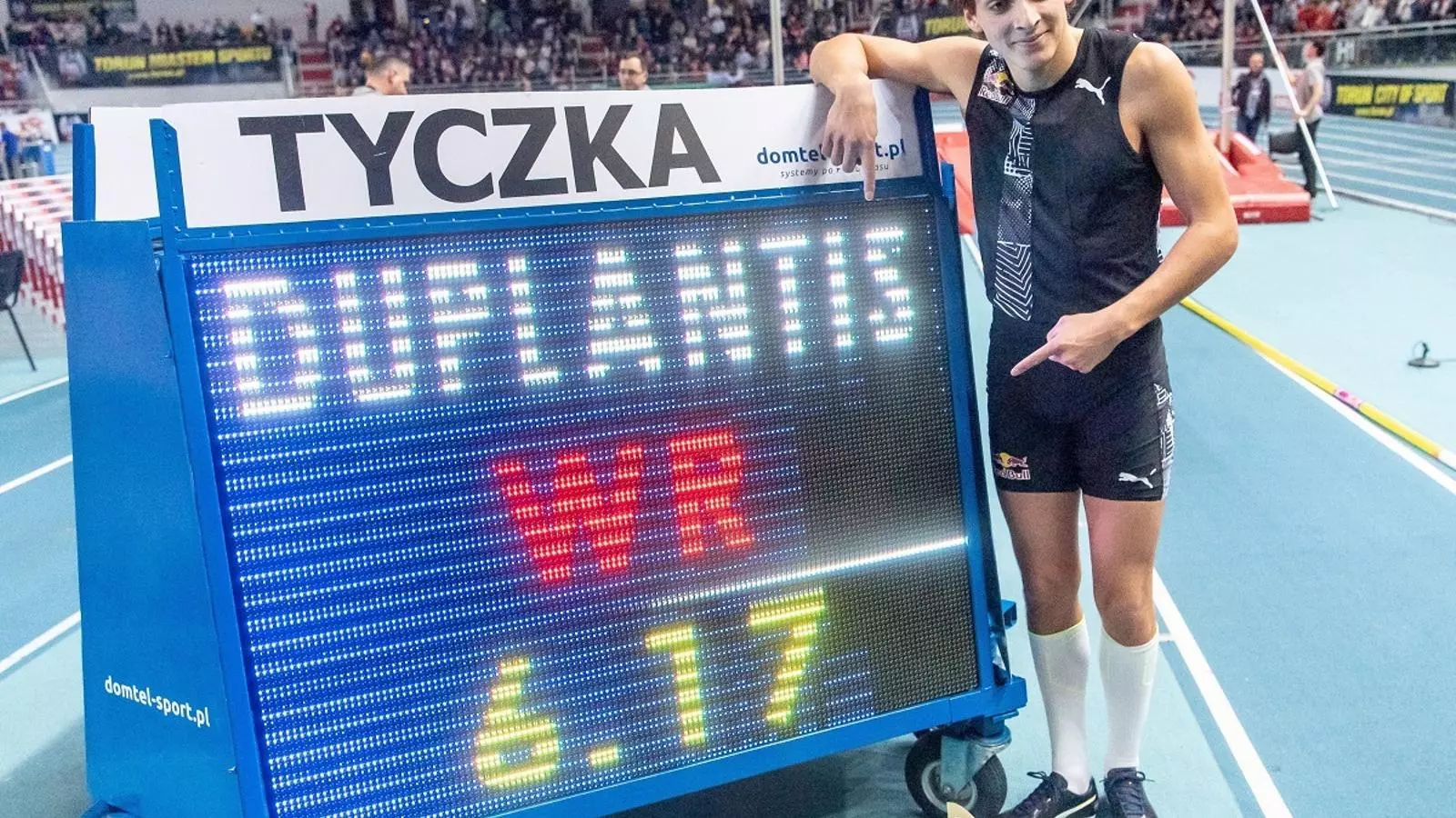 El suec Armand Duplantis va aconseguir un nou rècord de salt amb perxa