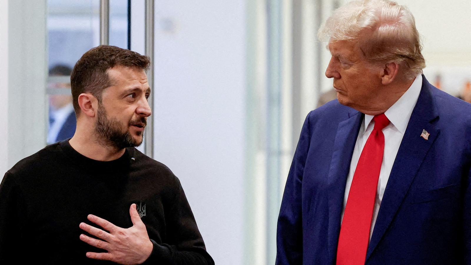 Zelensky and Trump, in a file image