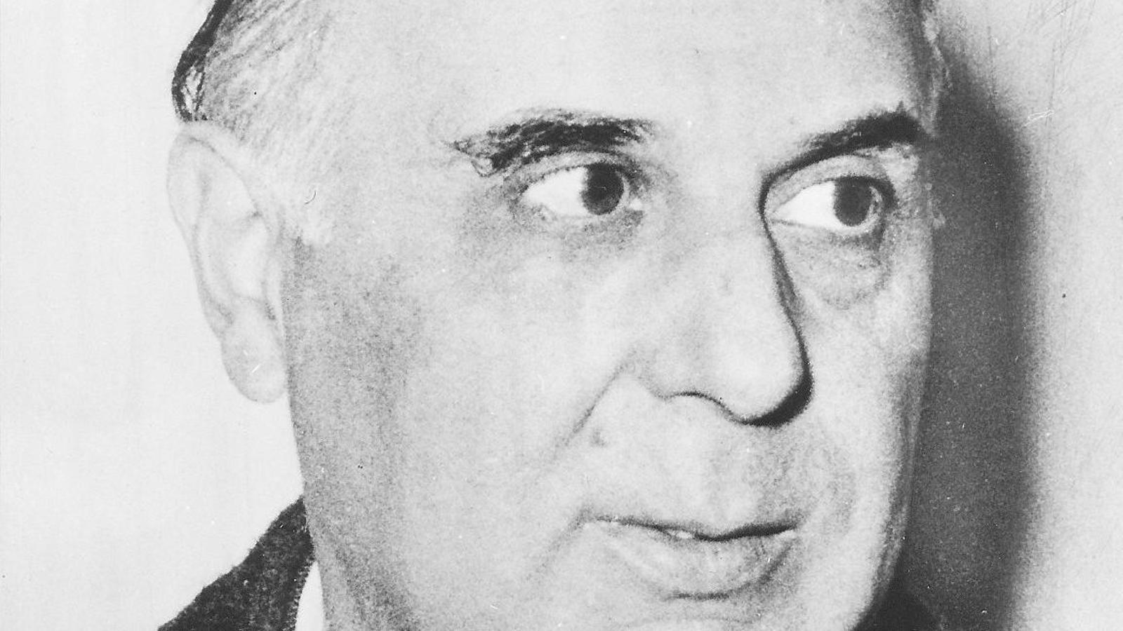 El diplomàtic i poeta grec guardonat amb el premi Nobel de literatura Iorgos Seferis en una fotografia de l’any 1963.