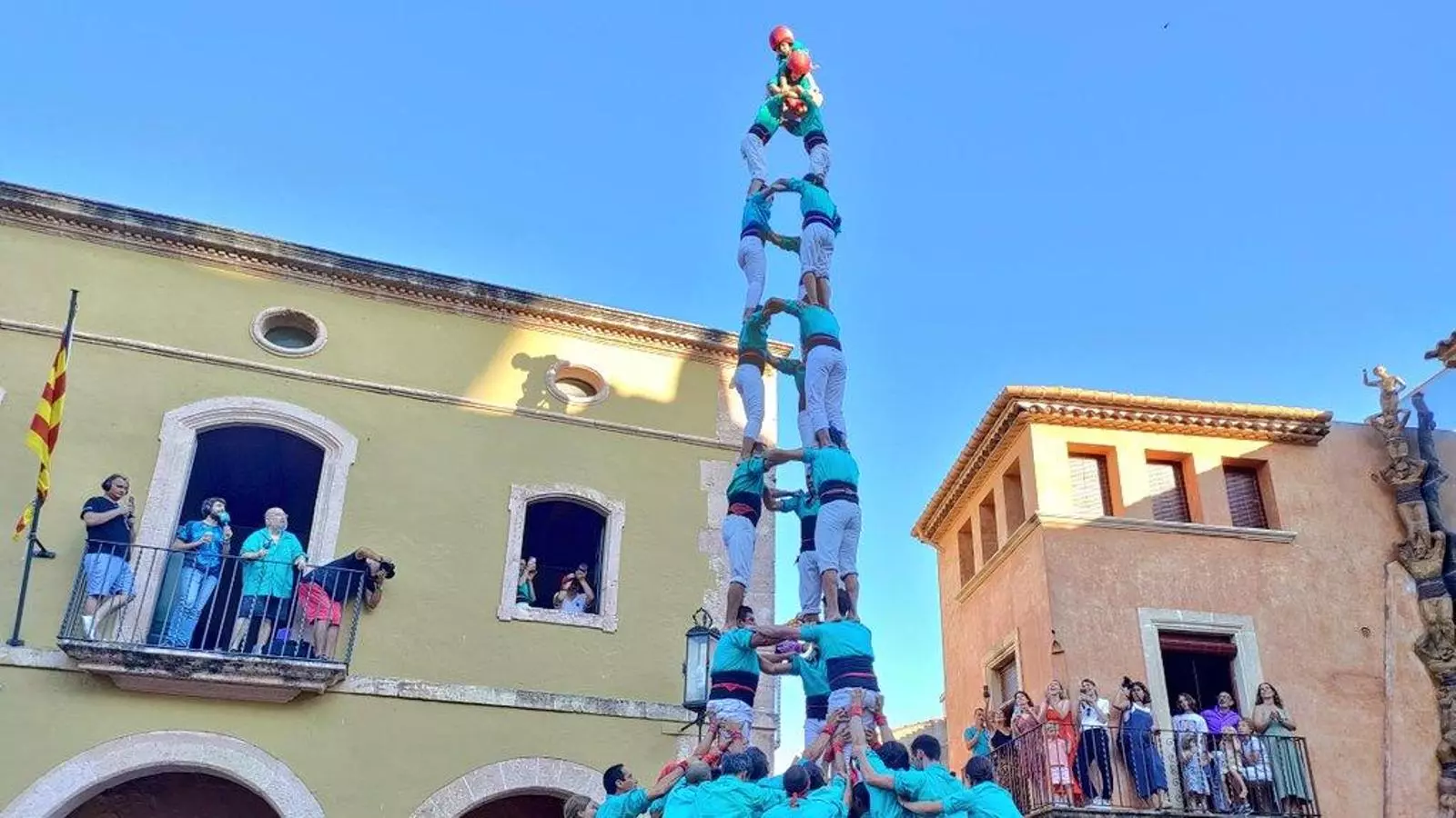 3d9f dels Castellers de Vilafranca a Altafulla