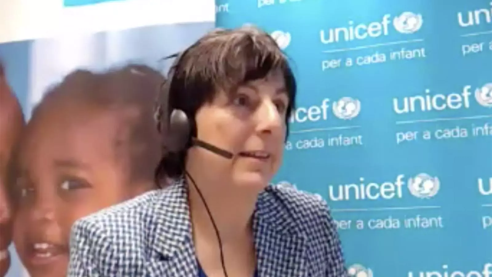 La directora d'Unicef Andorra, Marta Alberch, aquest dijous en roda de premsa telemàtica.