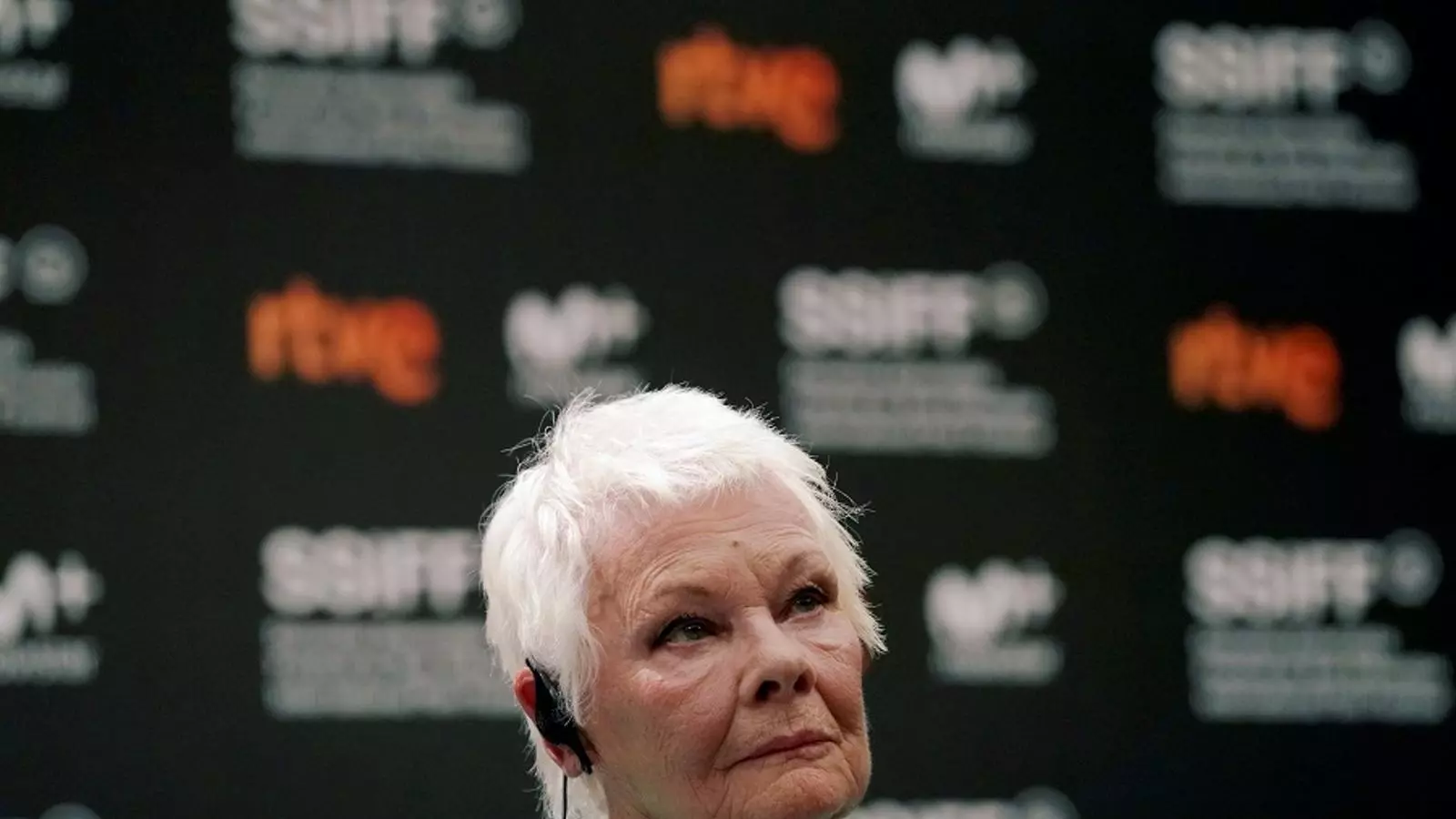 Judi Dench durant la roda de premsa al Festival de Sant Sebastià.