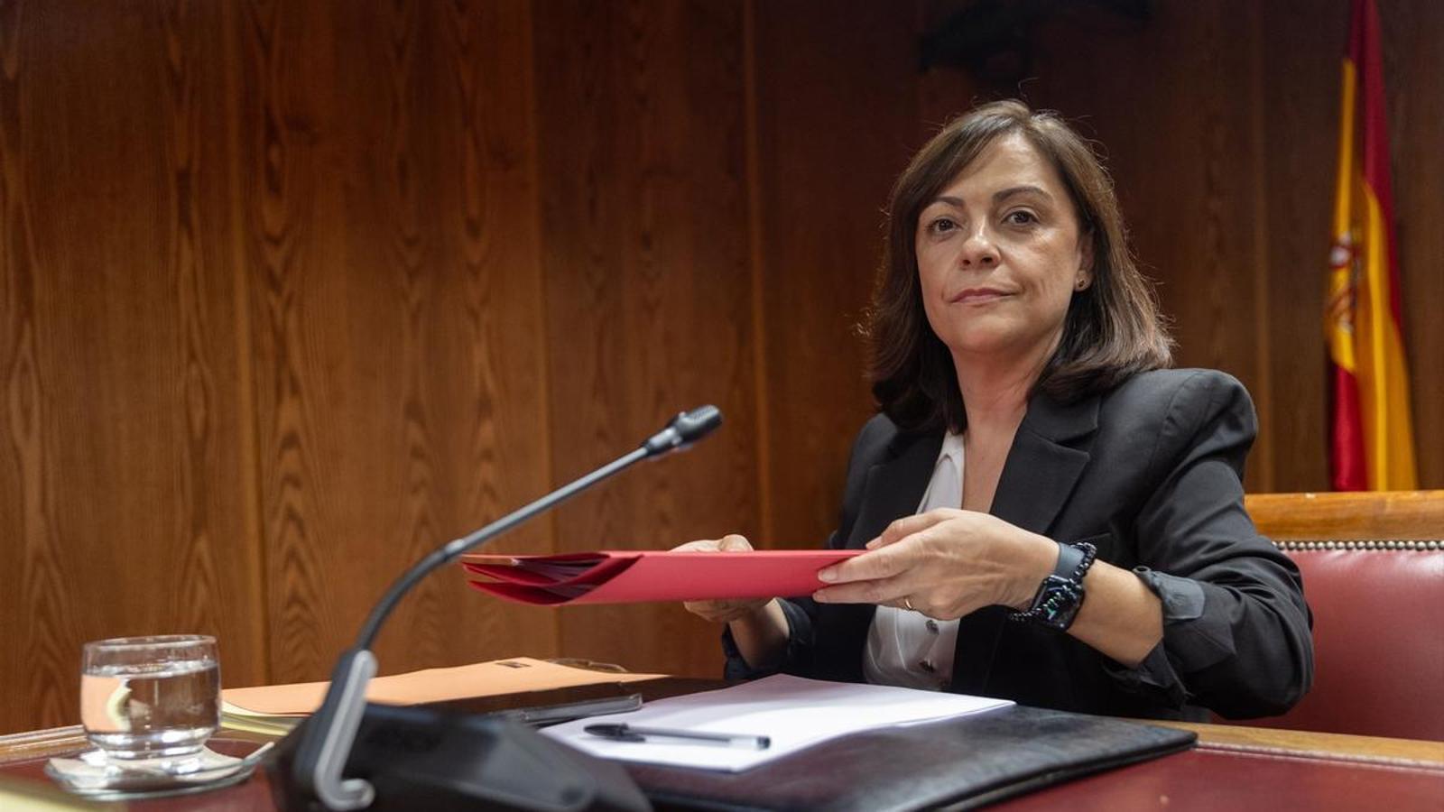 Ana María Fuentes compareciendo en la comisión de investigación del caso Koldo del Senado el 23 de octubre del 2025