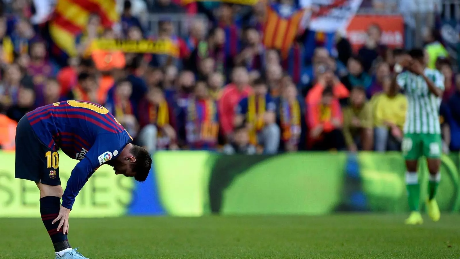 Messi, lamentat-se contra el Betis