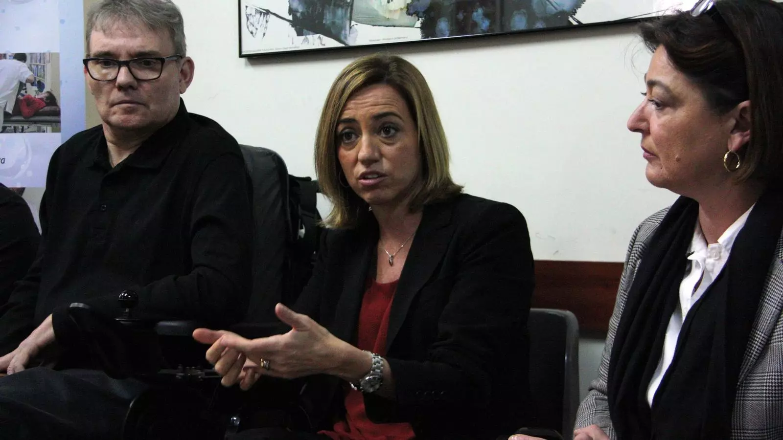 La candidata del PSC, Carme Chacón, aquest dijous / ACN