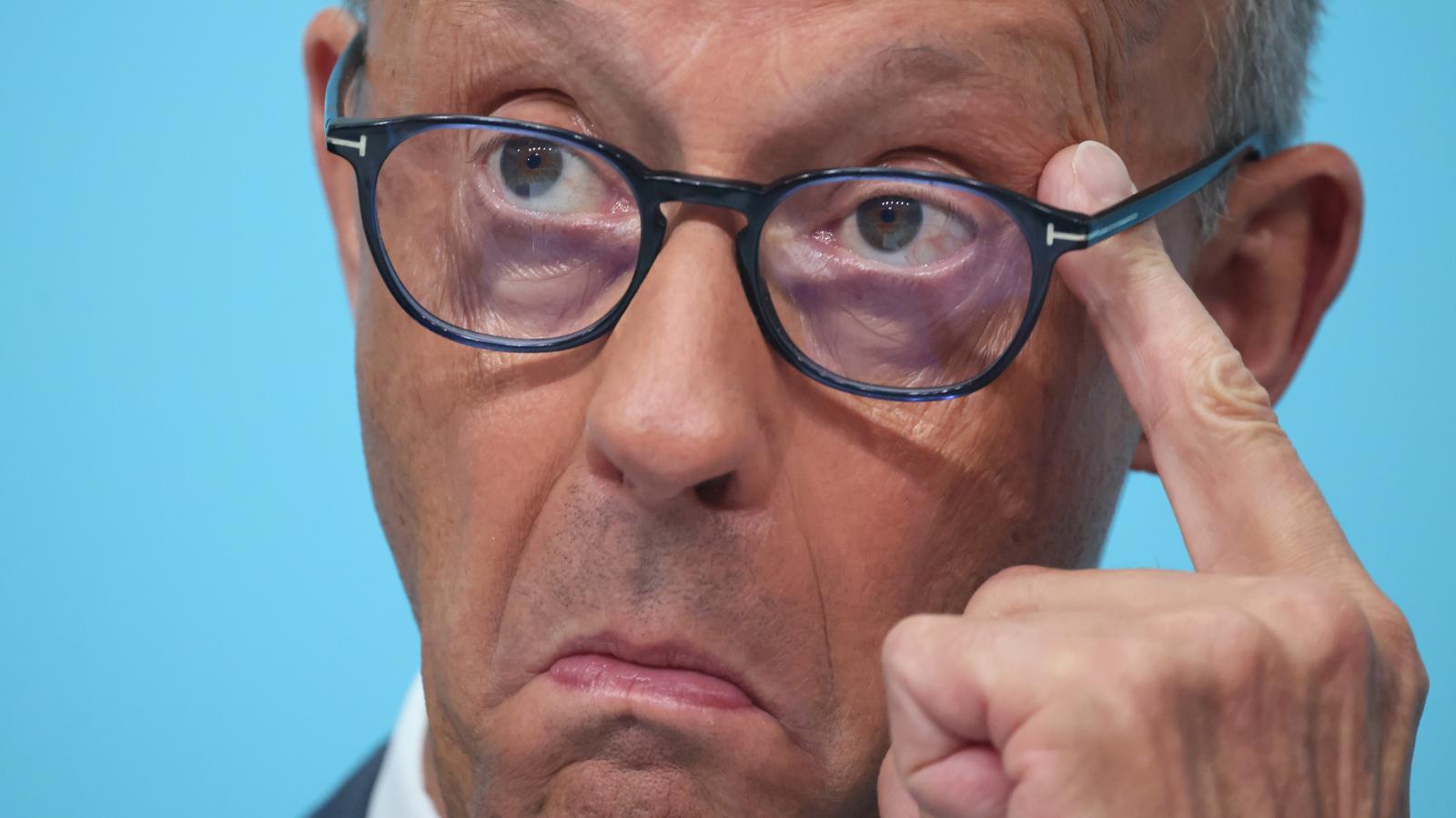 The German chancellor and leader of the CDU Friedrich Merz.