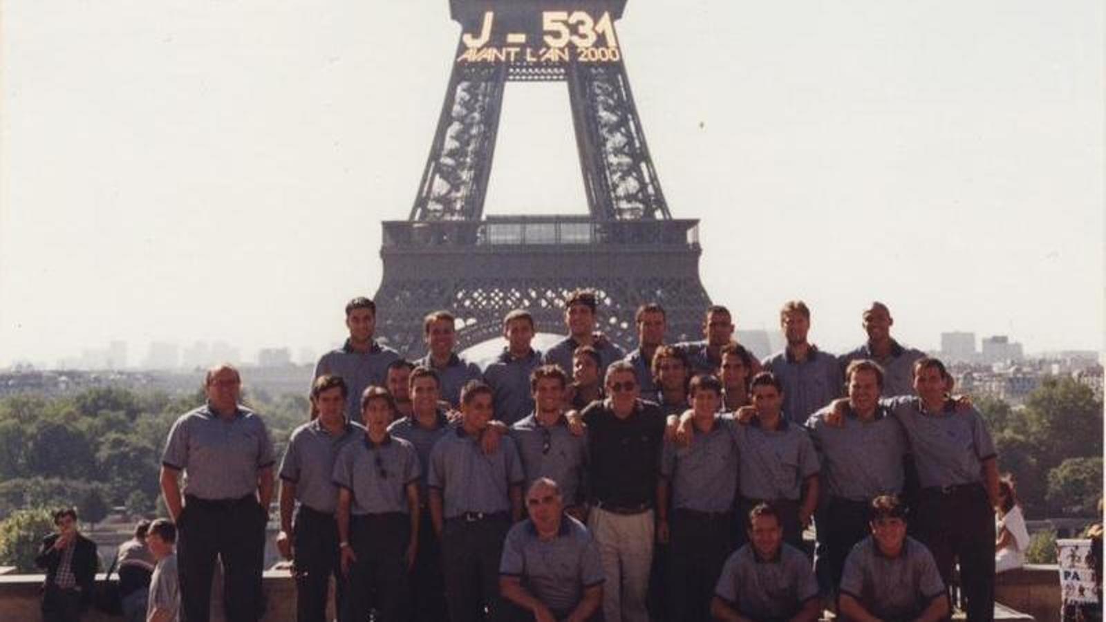 The Intertoto squad in Paris after the match in Auxerre.