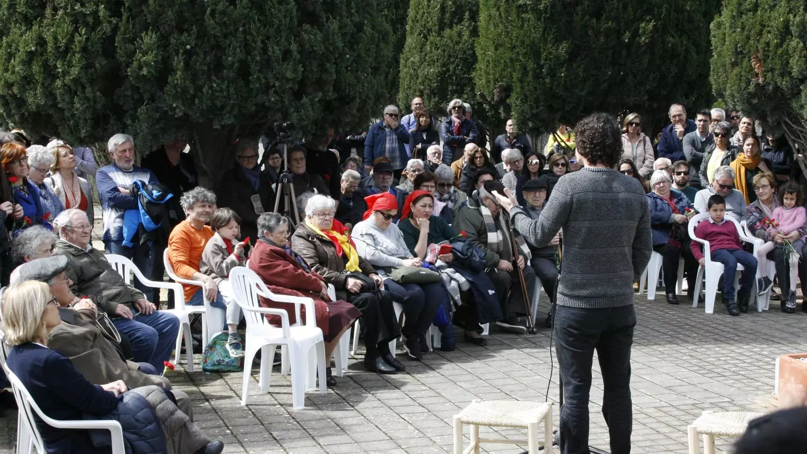 El glosador Sebastià Adrover, durant la seva intervenció.