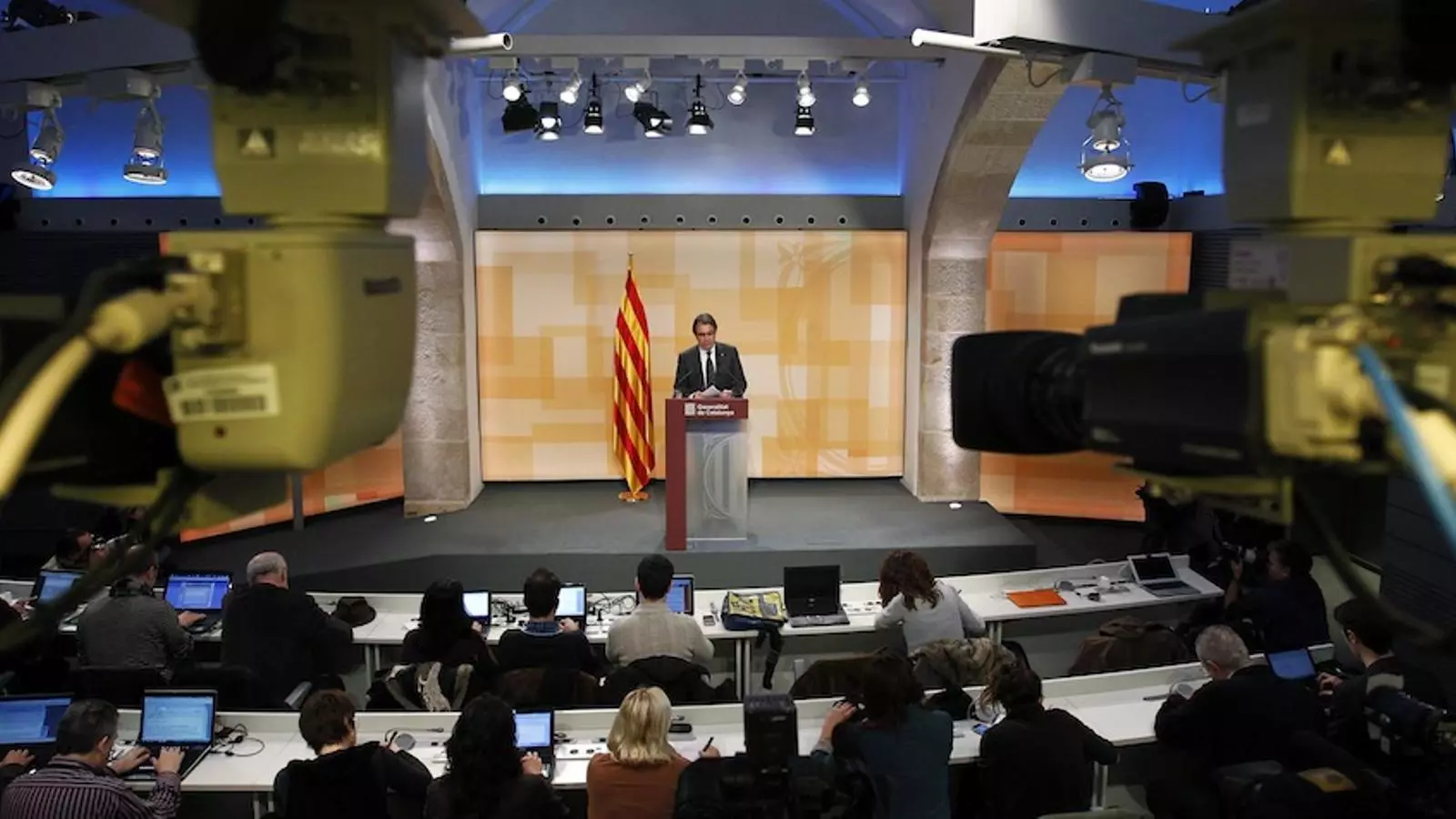 El president de la Generalitat, Artur Mas, compareix a la Generalitat / REUTERS