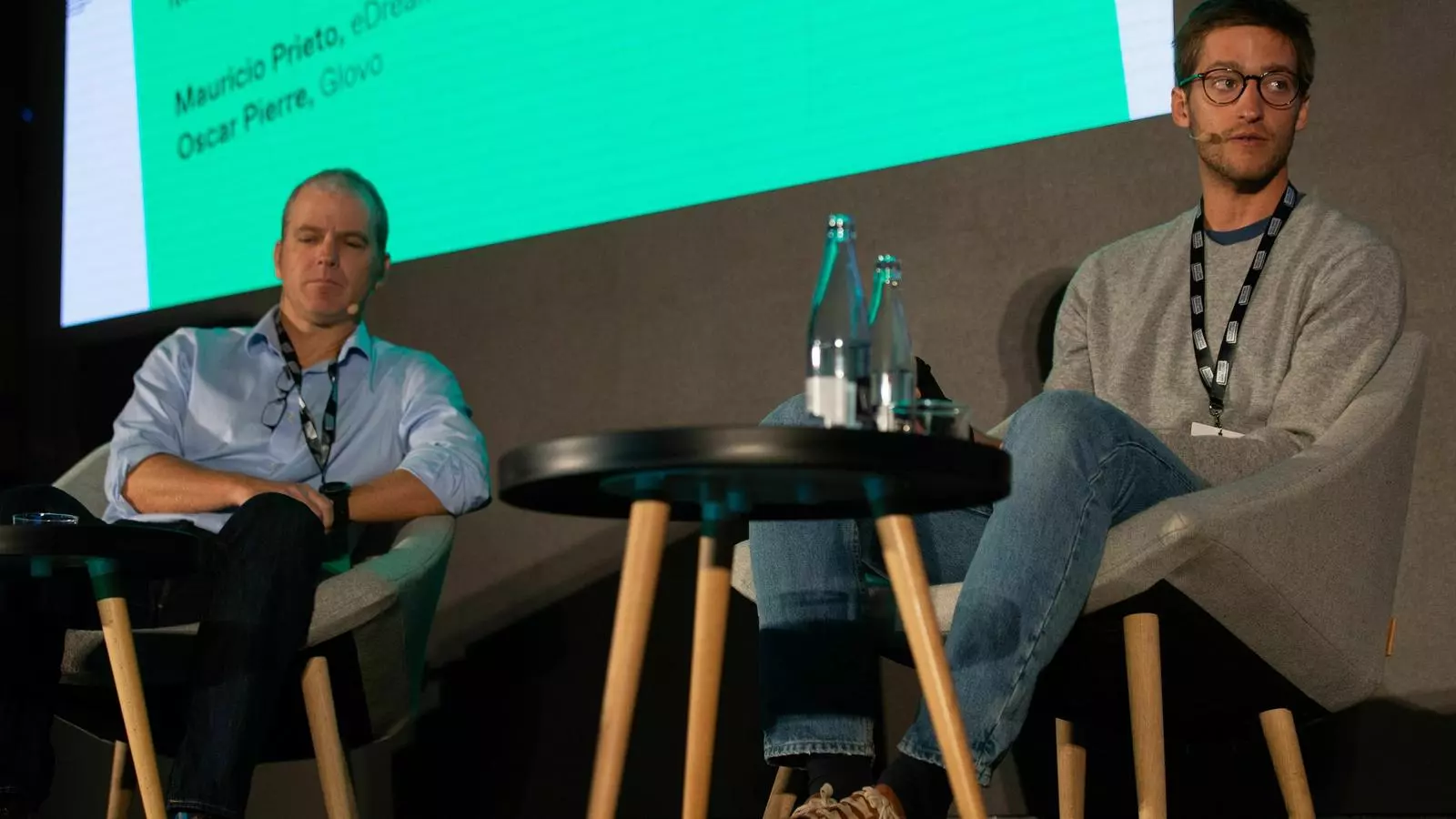 Mauricio Prieto i Oscar Pierre a l'escenari del Tech Spirit Barcelona