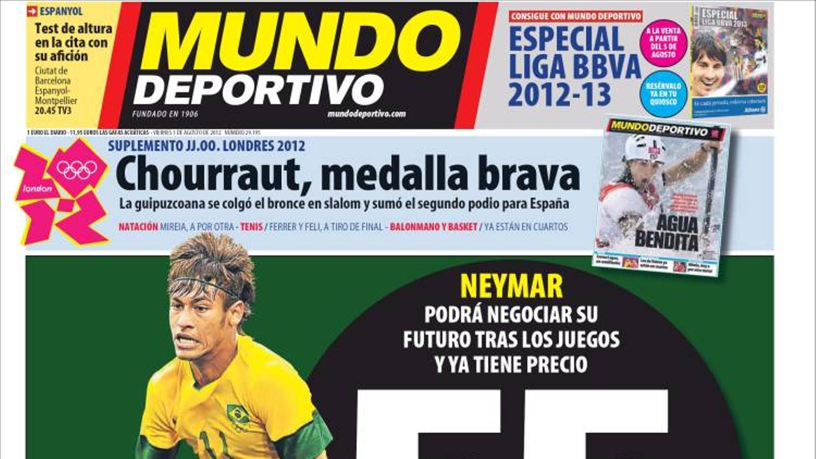portada mundo deportivo 3 agost