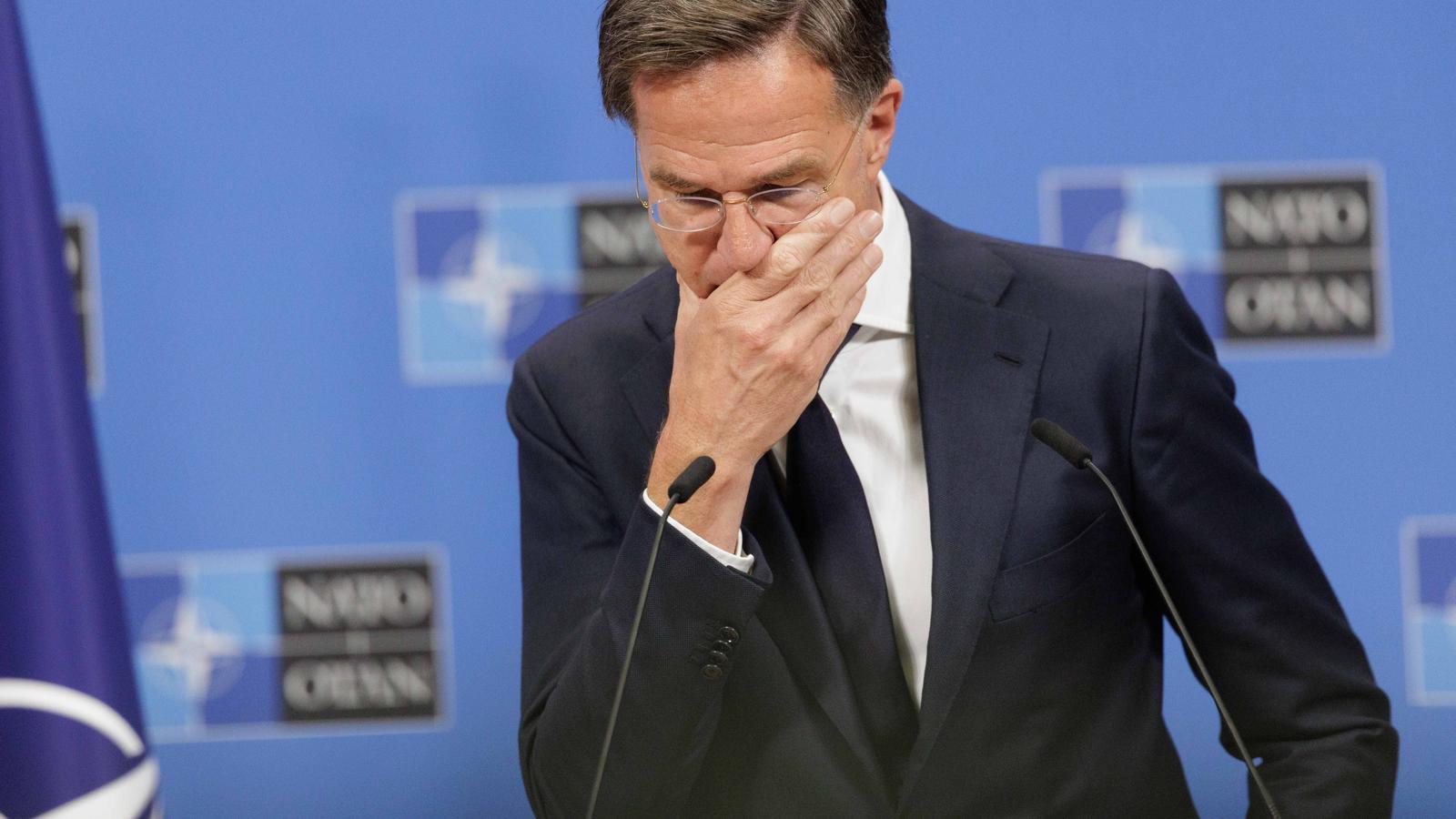 The NATO Secretary General, Mark Rutte, in Brussels this Tuesday.