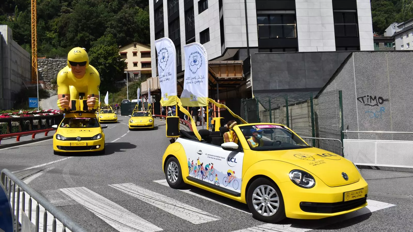La caravana publicitària del Tour de França.