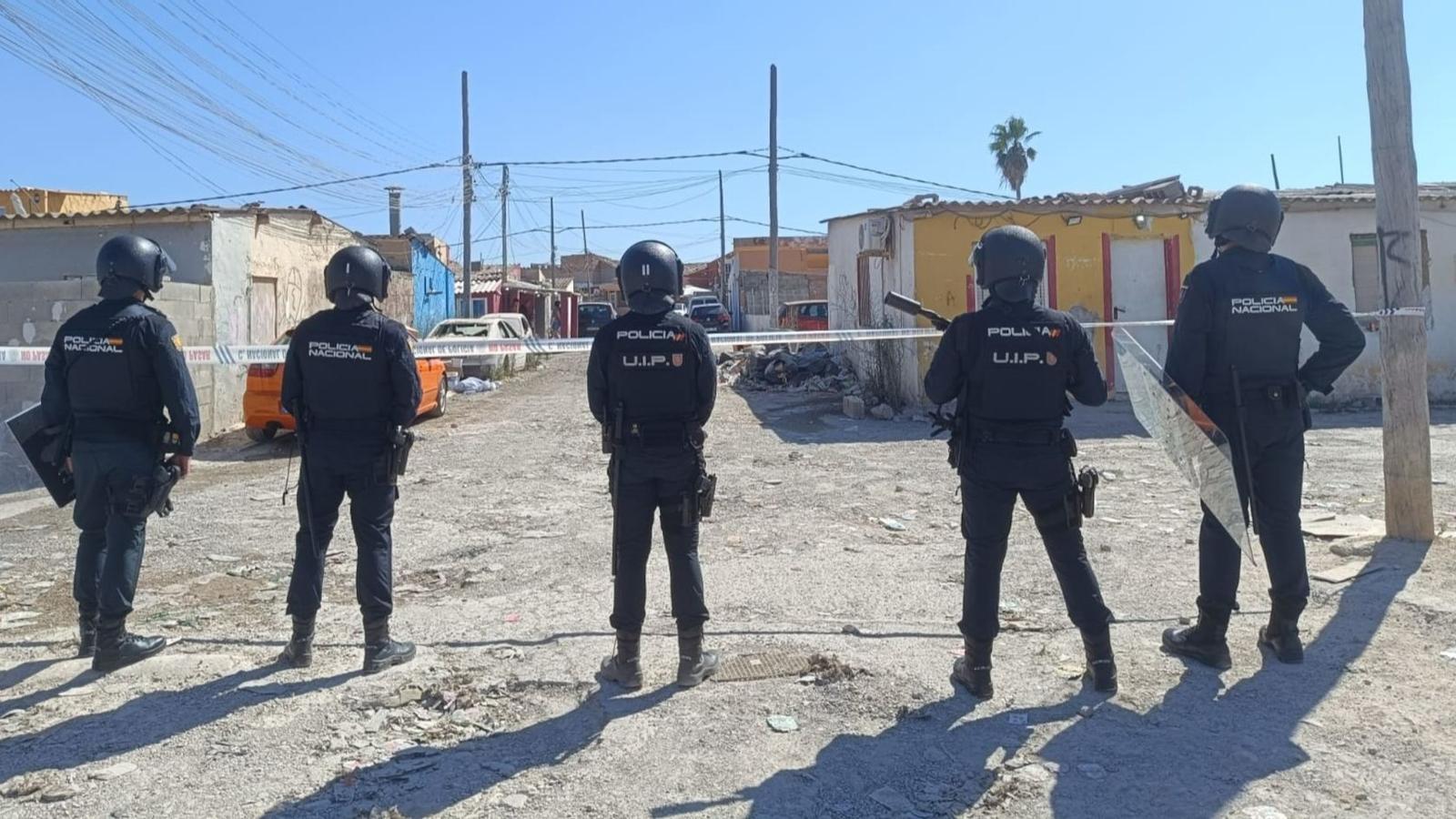 National Police officers in the operation
