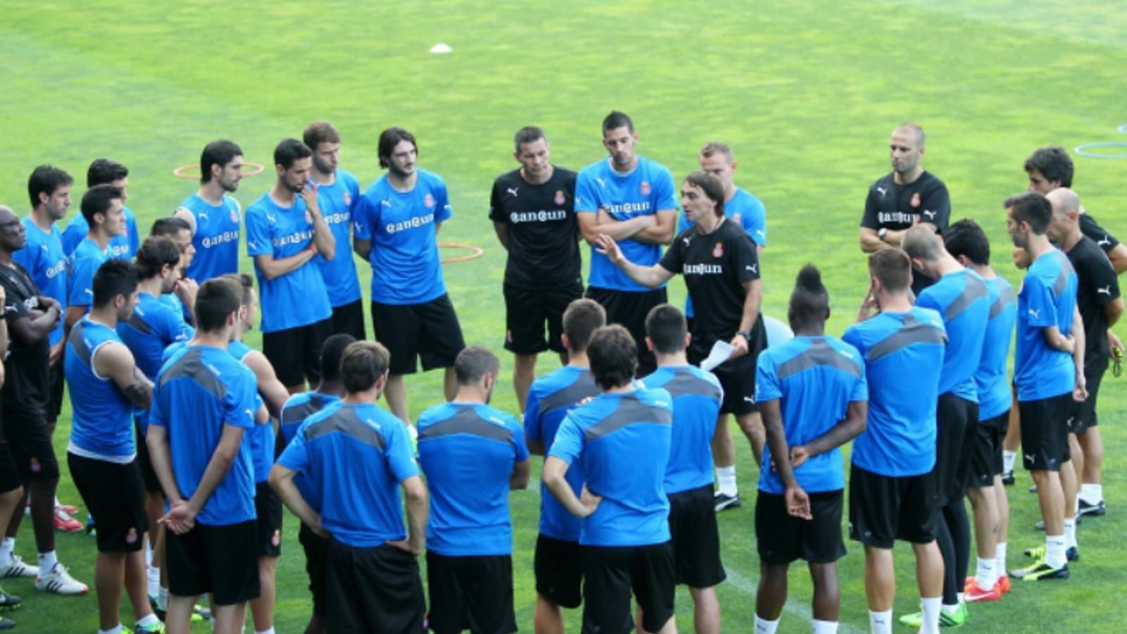 Primer entrenament de l'Espanyol