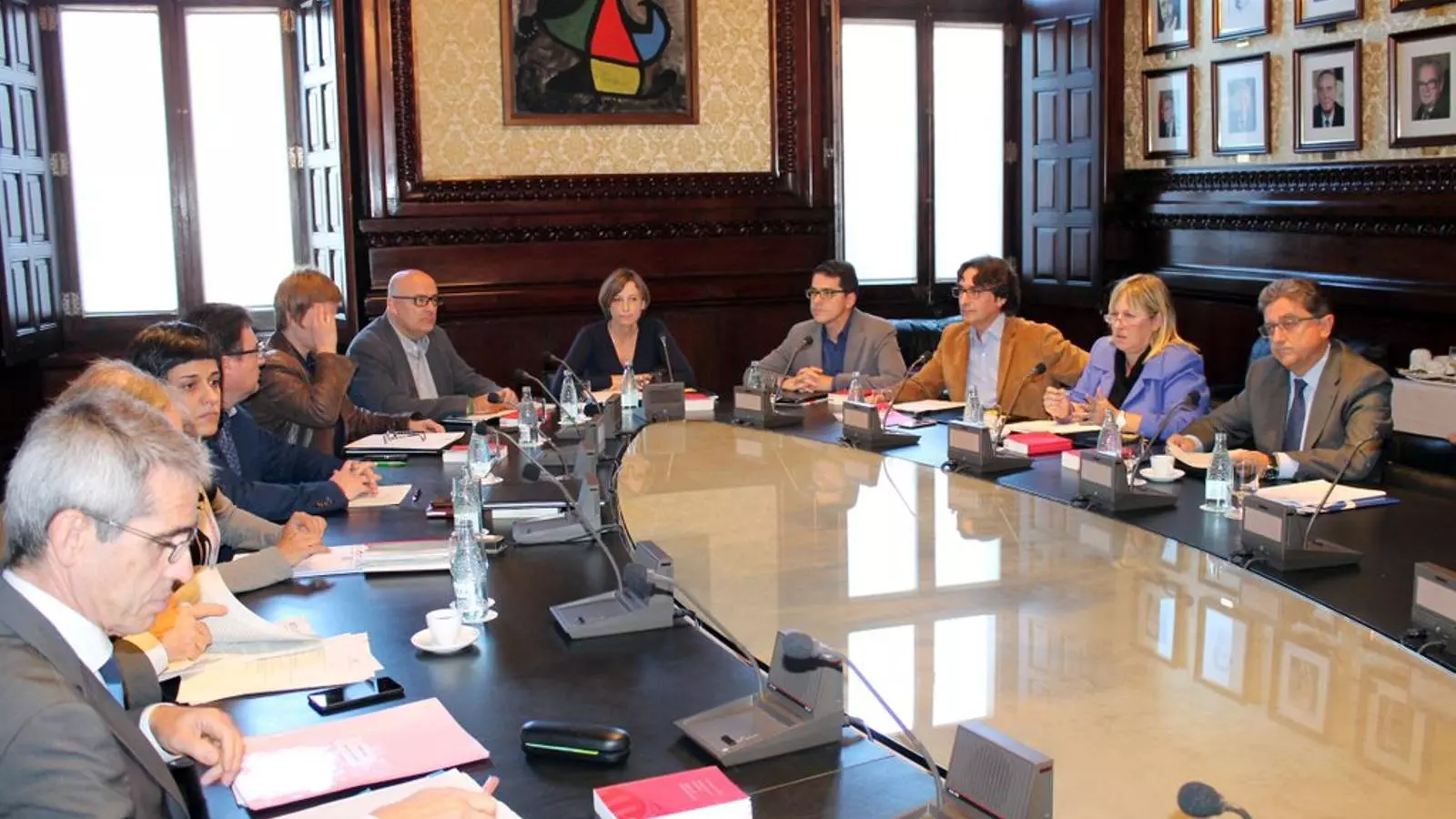 Reunió de la mesa del Parlament, aquest dimecres. / PARLAMENT