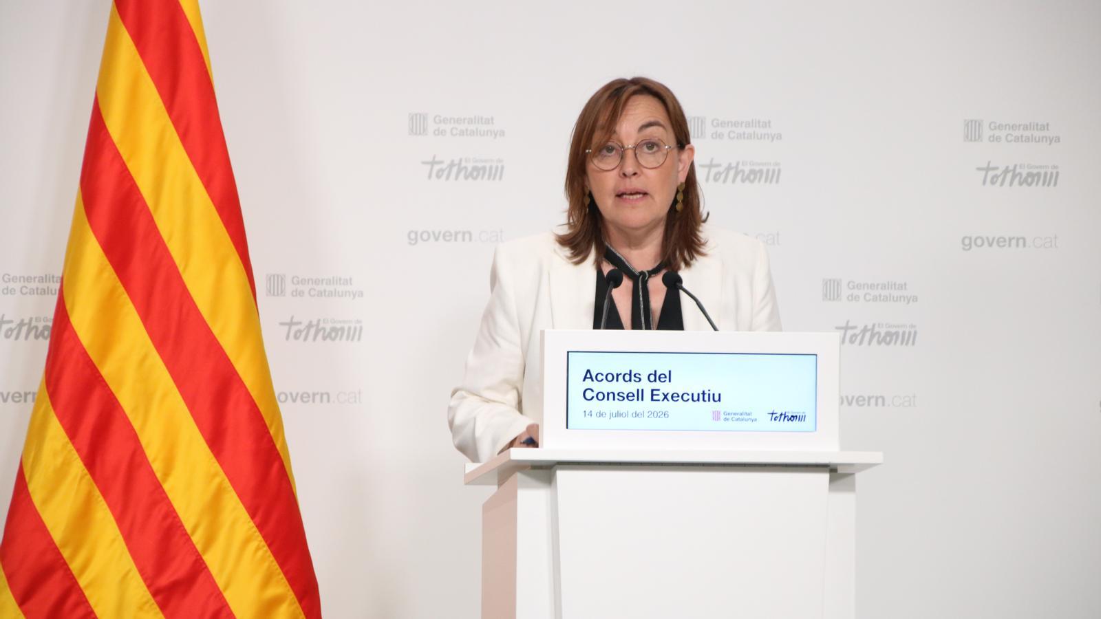 The Government spokesperson, Sílvia Paneque in a press conference