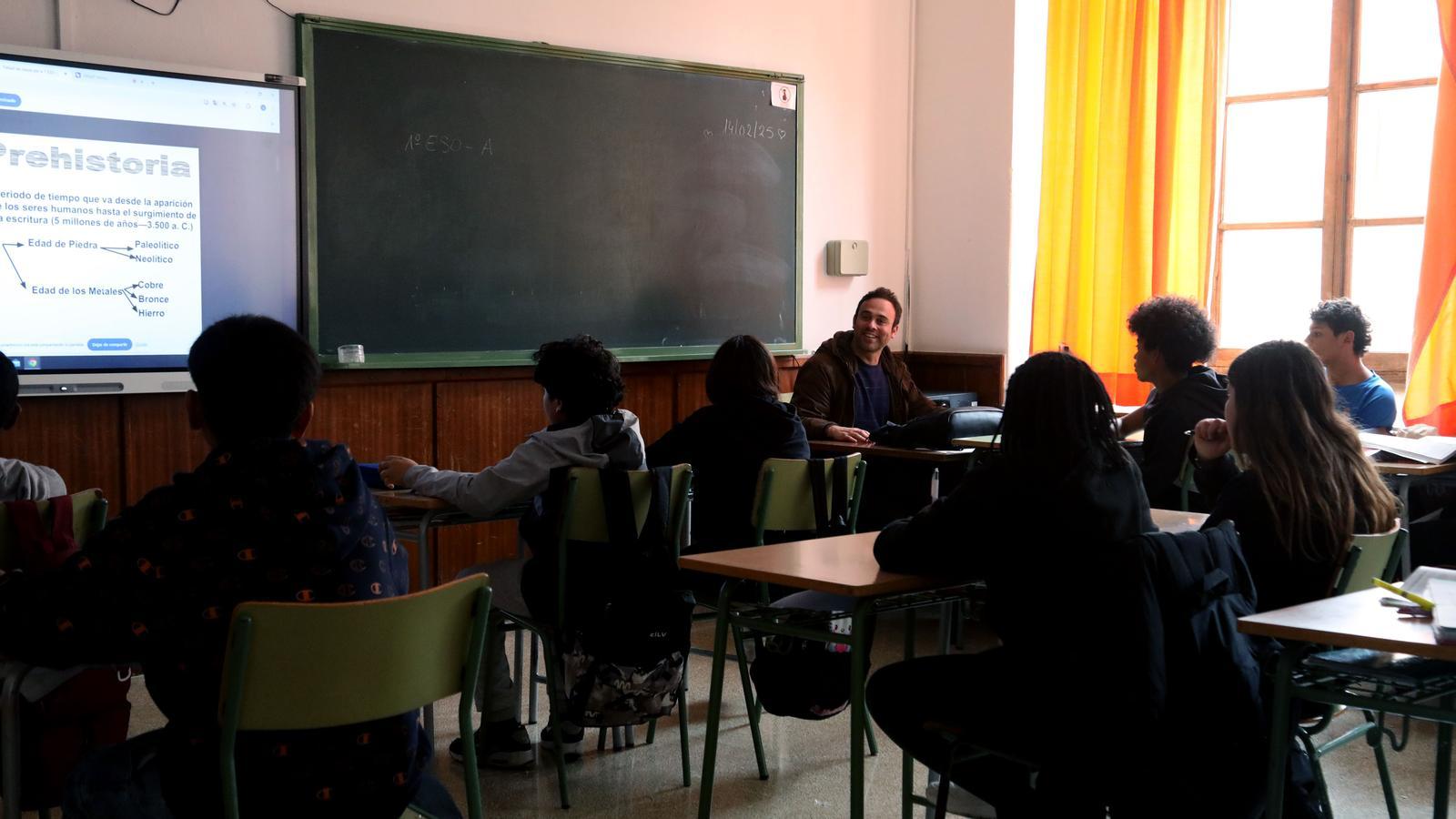 Ein Klassenzimmer des IES Ramon Llull.