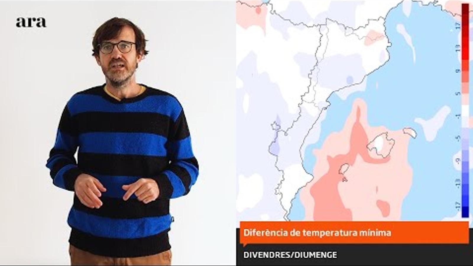 La méteo: nits encara més fredes, tramuntana i temporal de mar