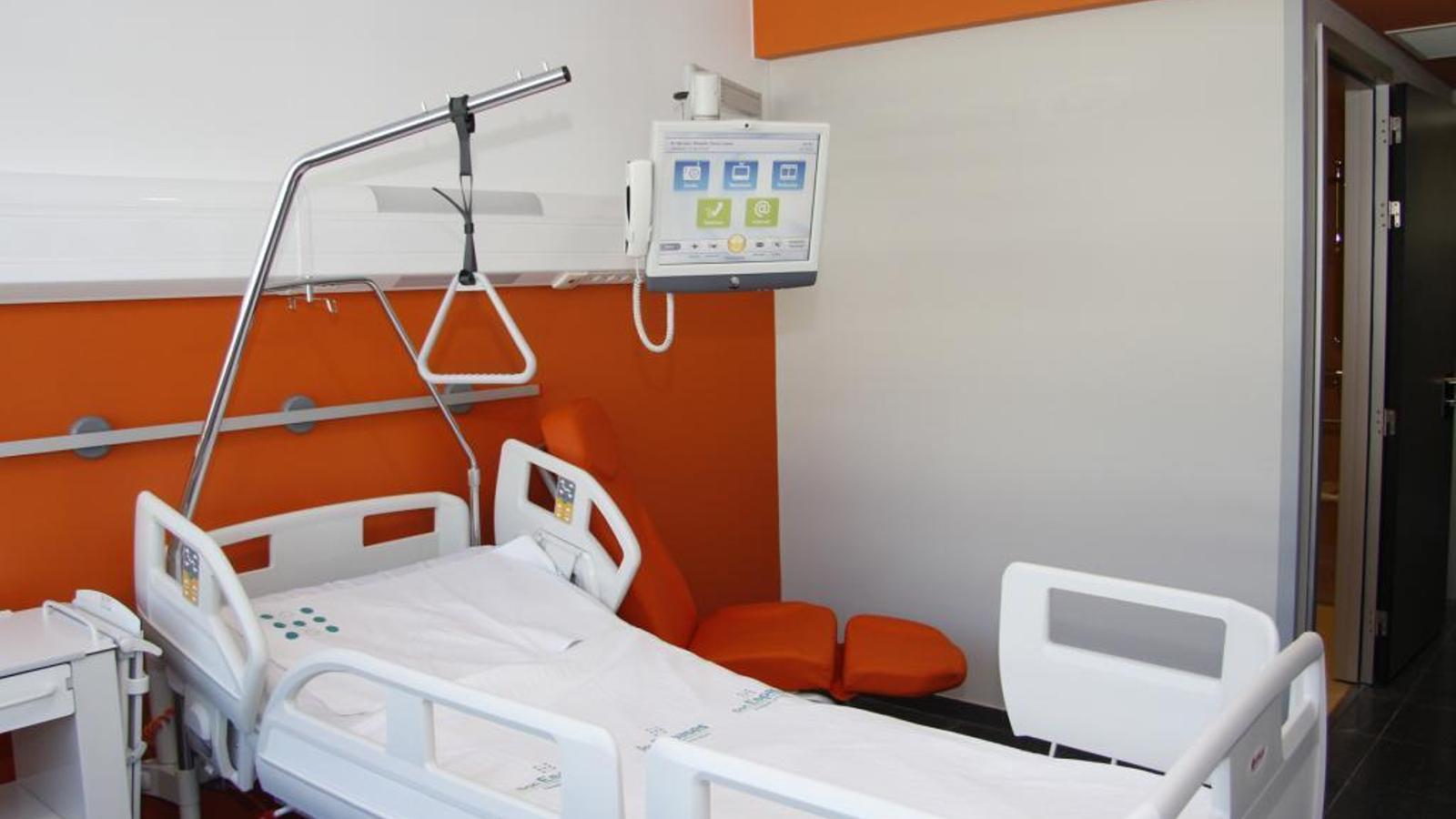 Una de les habitacions de l'Hospital Universitari Son Espases