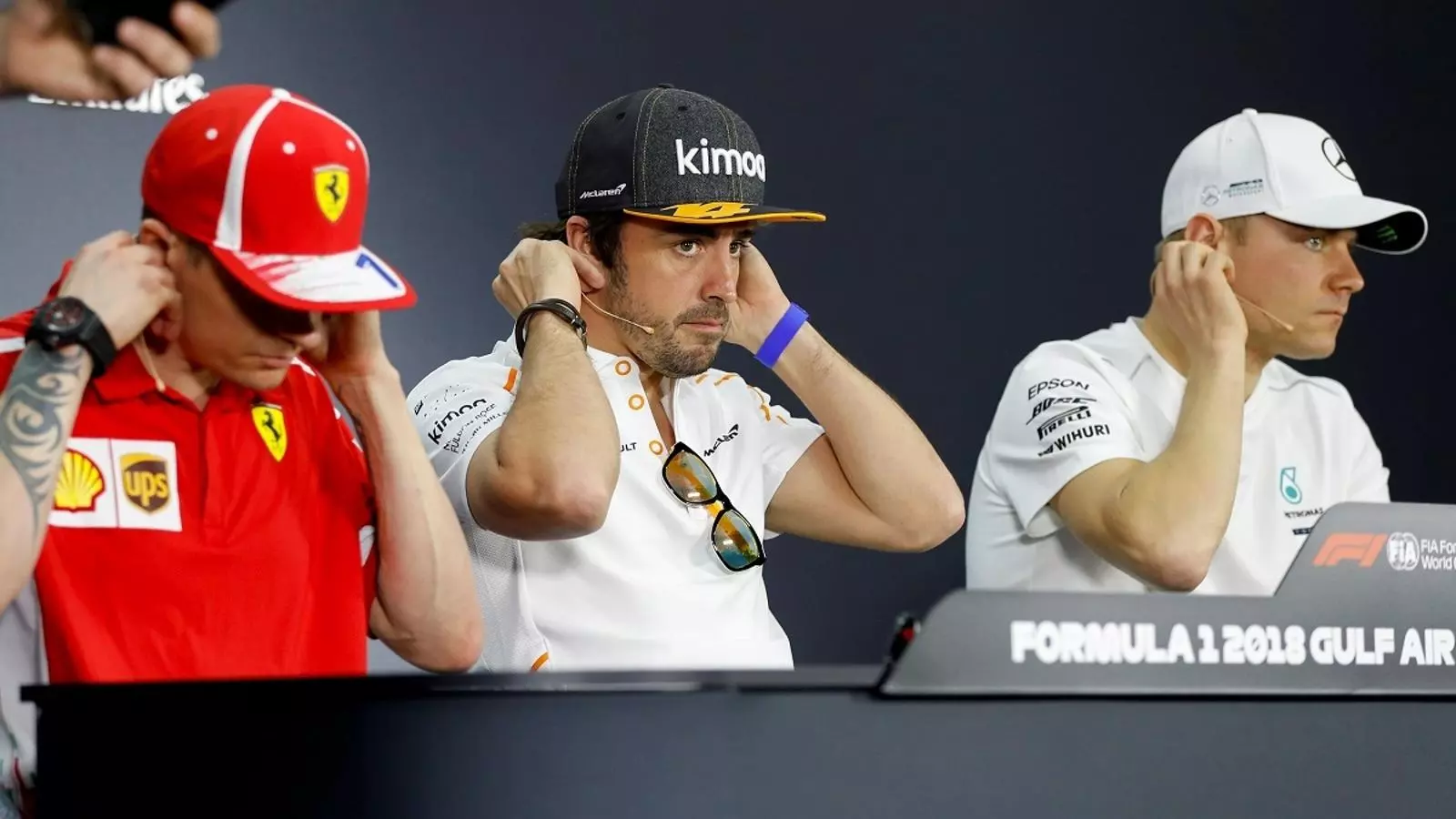 Fernando Alonso, al centre