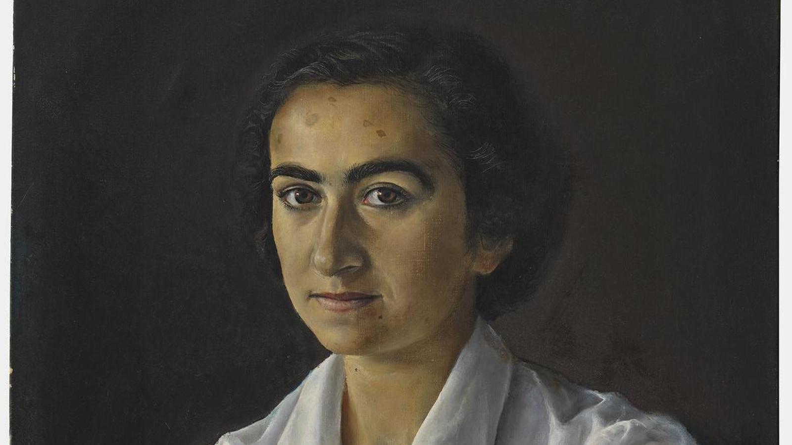 Uno de los retratos que Antoni Tàpies hizo a su amiga Conxita Comamala