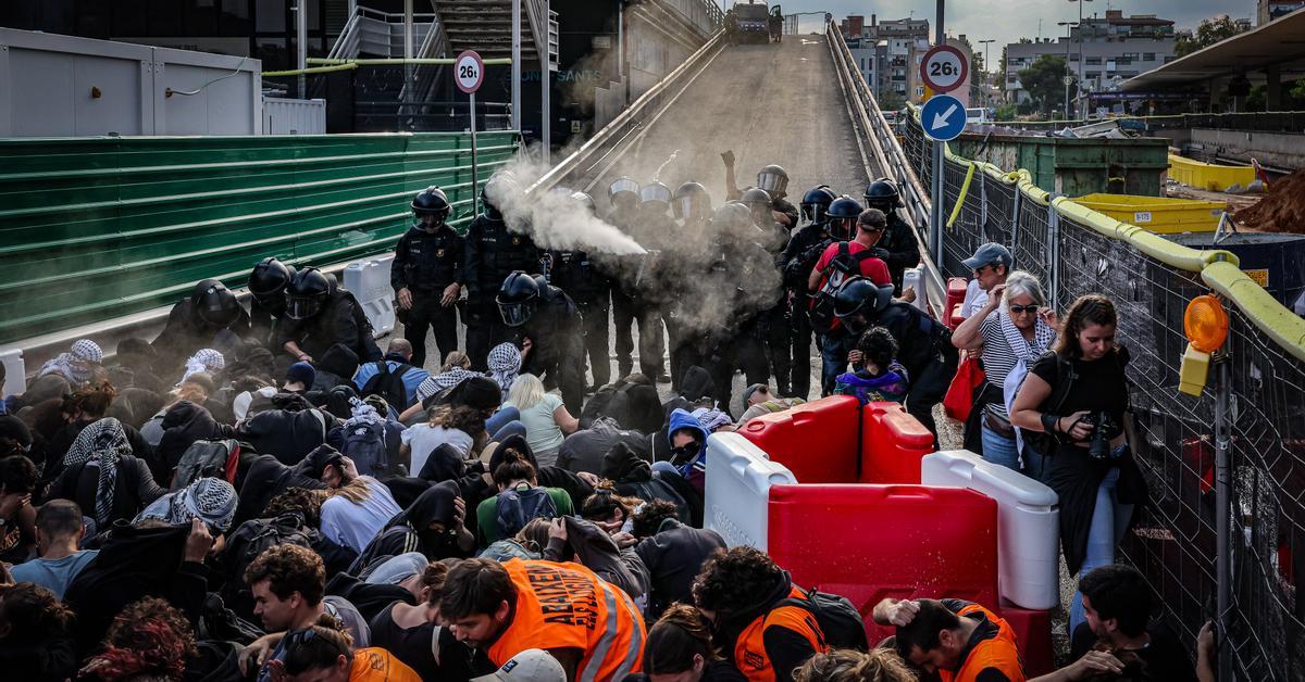 La justícia ordena investigar l'actuació amb gas pebre dels Mossos en una protesta pro-Palestina