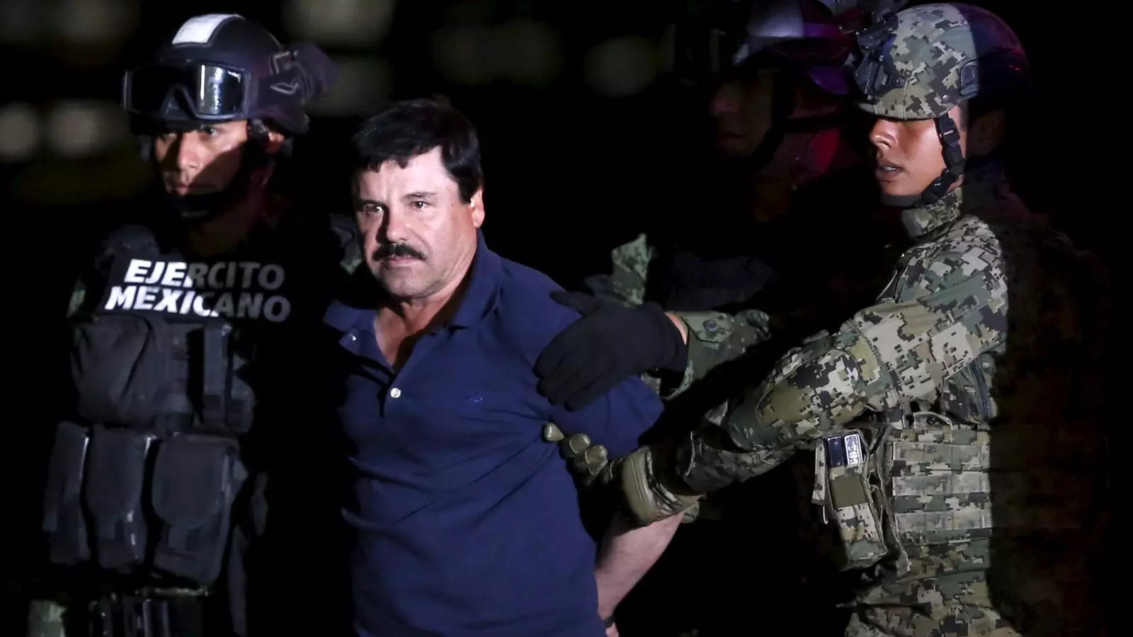 Imatge del narco retingut de nou per l'exèrcit mexicà. REUTERS