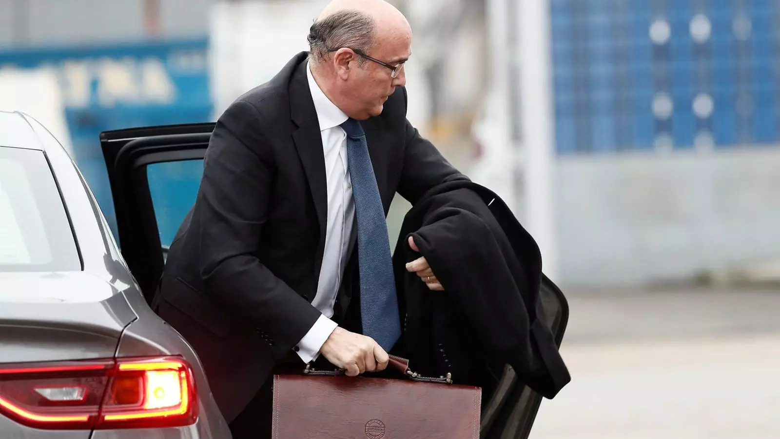 El coronel Diego Pérez de los Cobos entrant dilluns a l’Audiència Nacional.