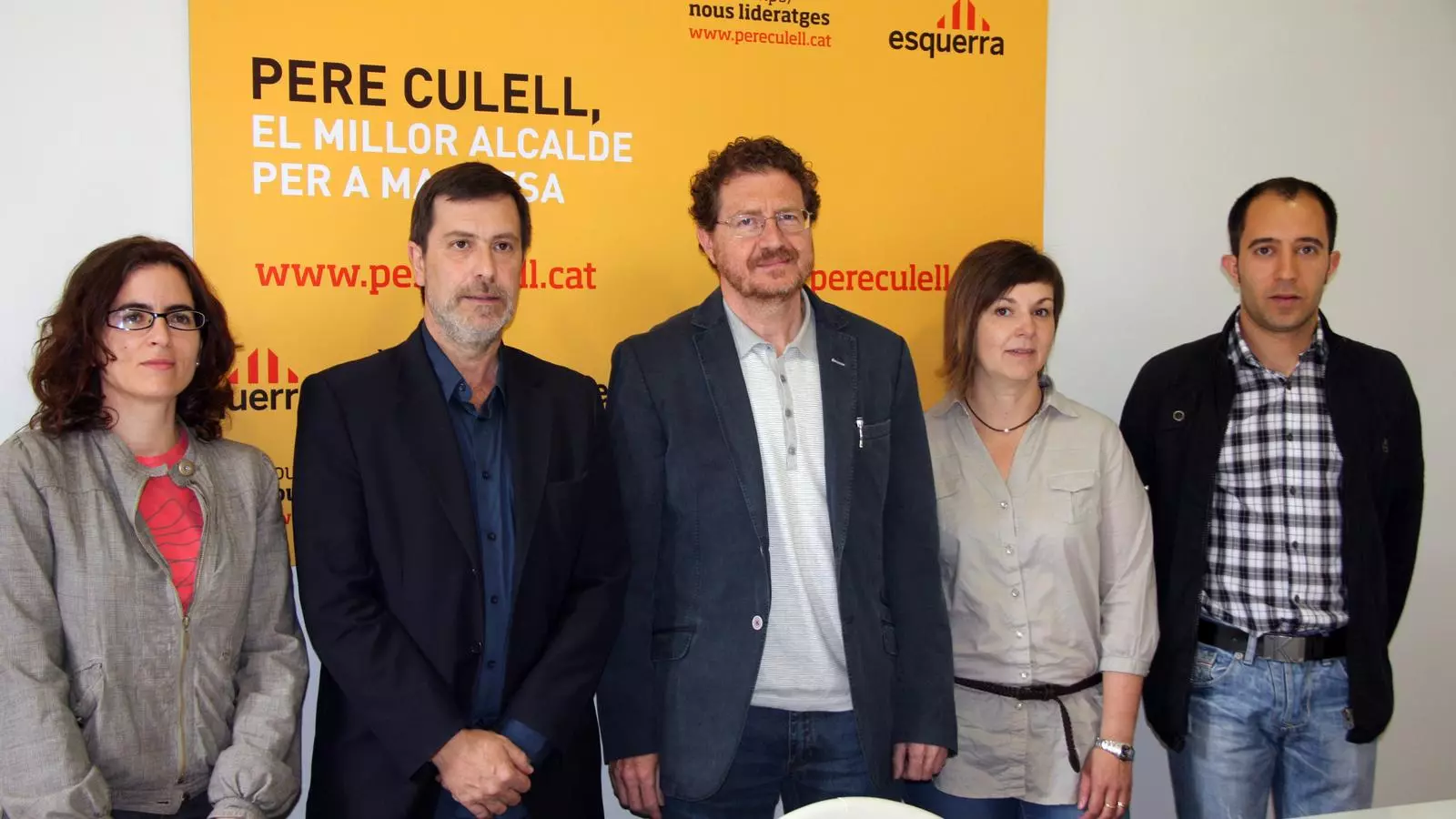 Els membres de la candidatura d'ERC a Manresa