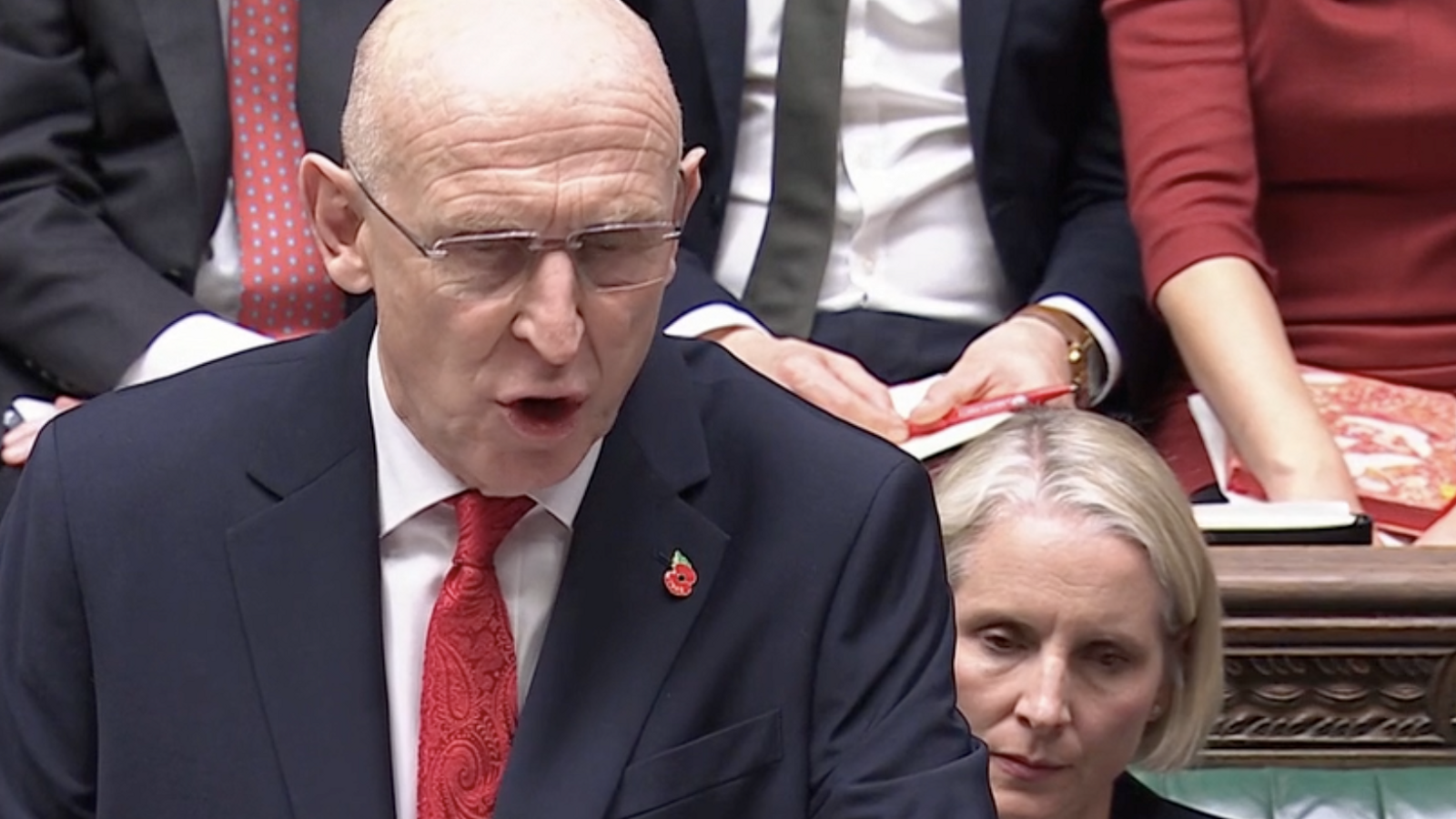 John Healey, British Treasury minister, this noon in the House of Commons.