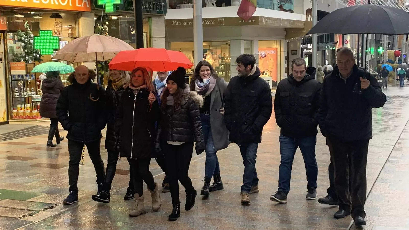 La candidatura de Demòcrates + Independents a Escaldes-Engordany, encapçalada per Miquel Aleix (dreta). / ARA ANDORRA.