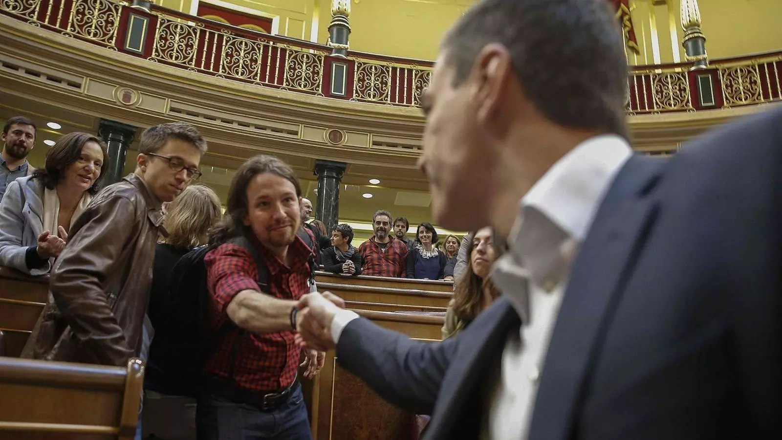 Iglesias i Sánchez han coincidit molt al Congrés, però no han pogut pactar fora.