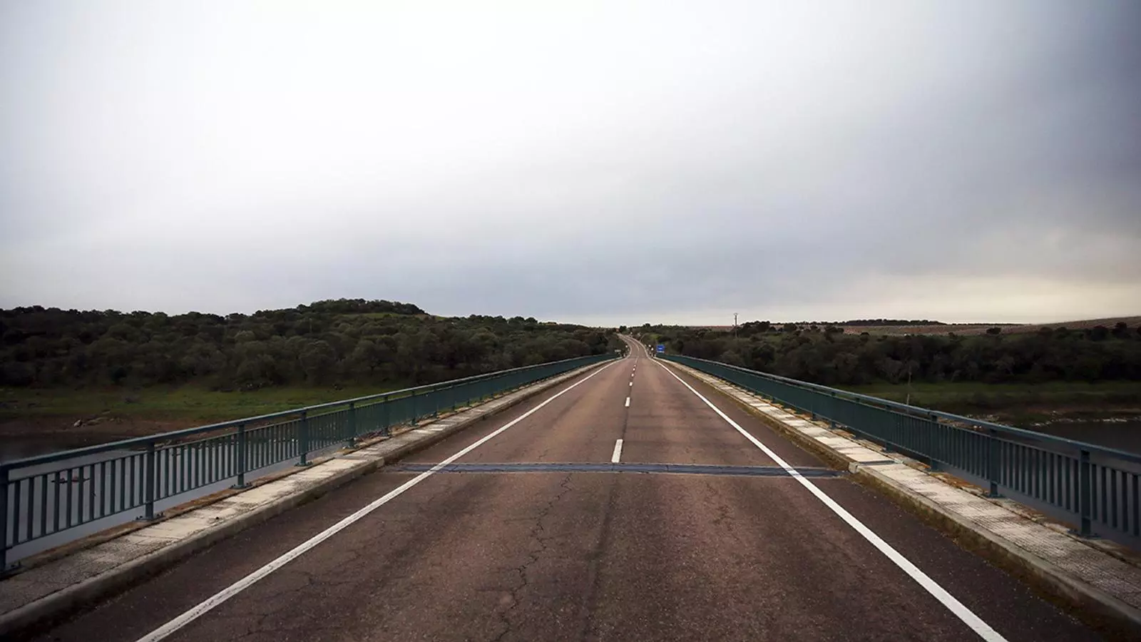 El pont d'Ajuda, a la frontera entre Portugal i Espanya prop d'Elvas, Portugal.